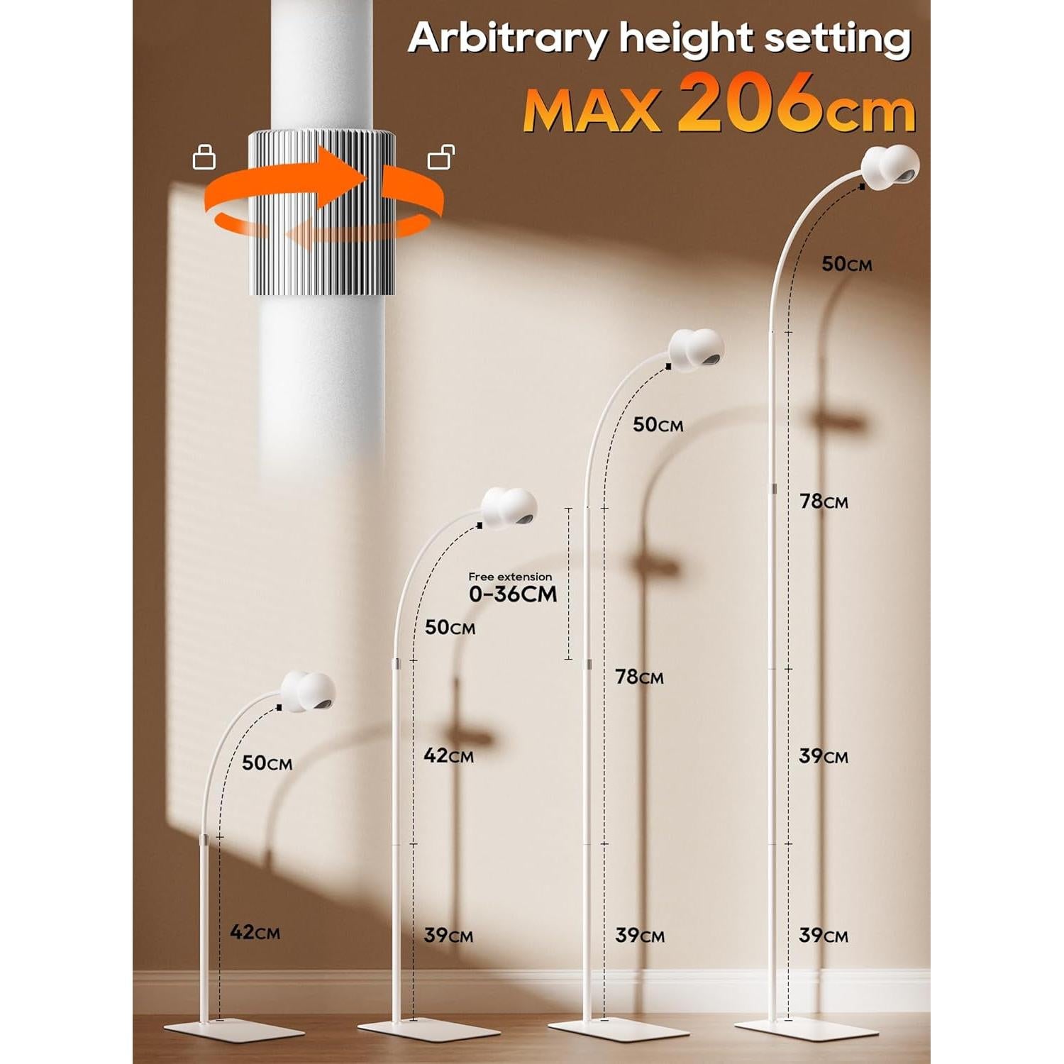 Soporte de Monitor de Bebé SAPESEHE 81 Pulgadas Ajustable