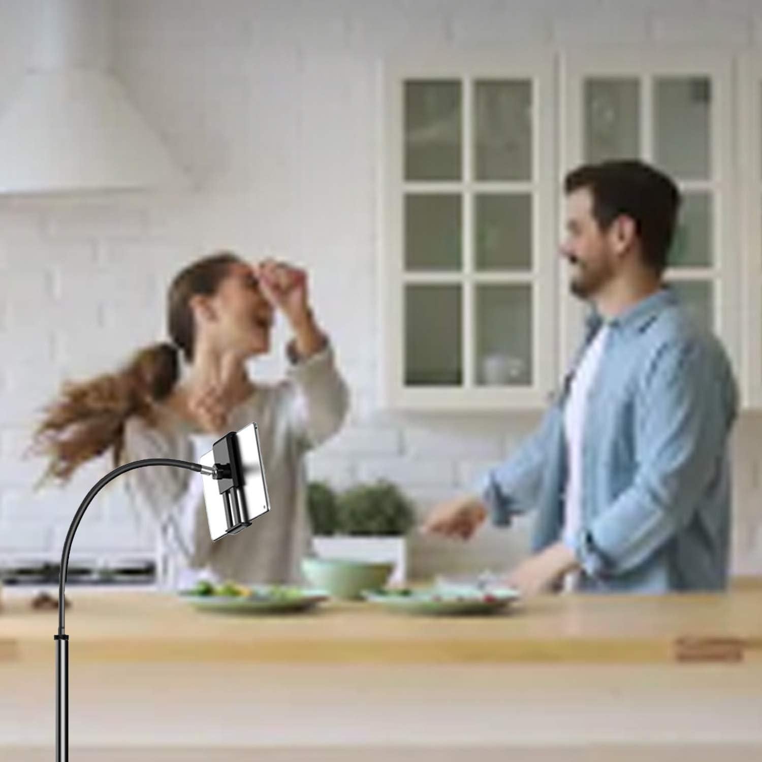 Soporte de Piso para Tablet Creatop Ajustable 360° Negro