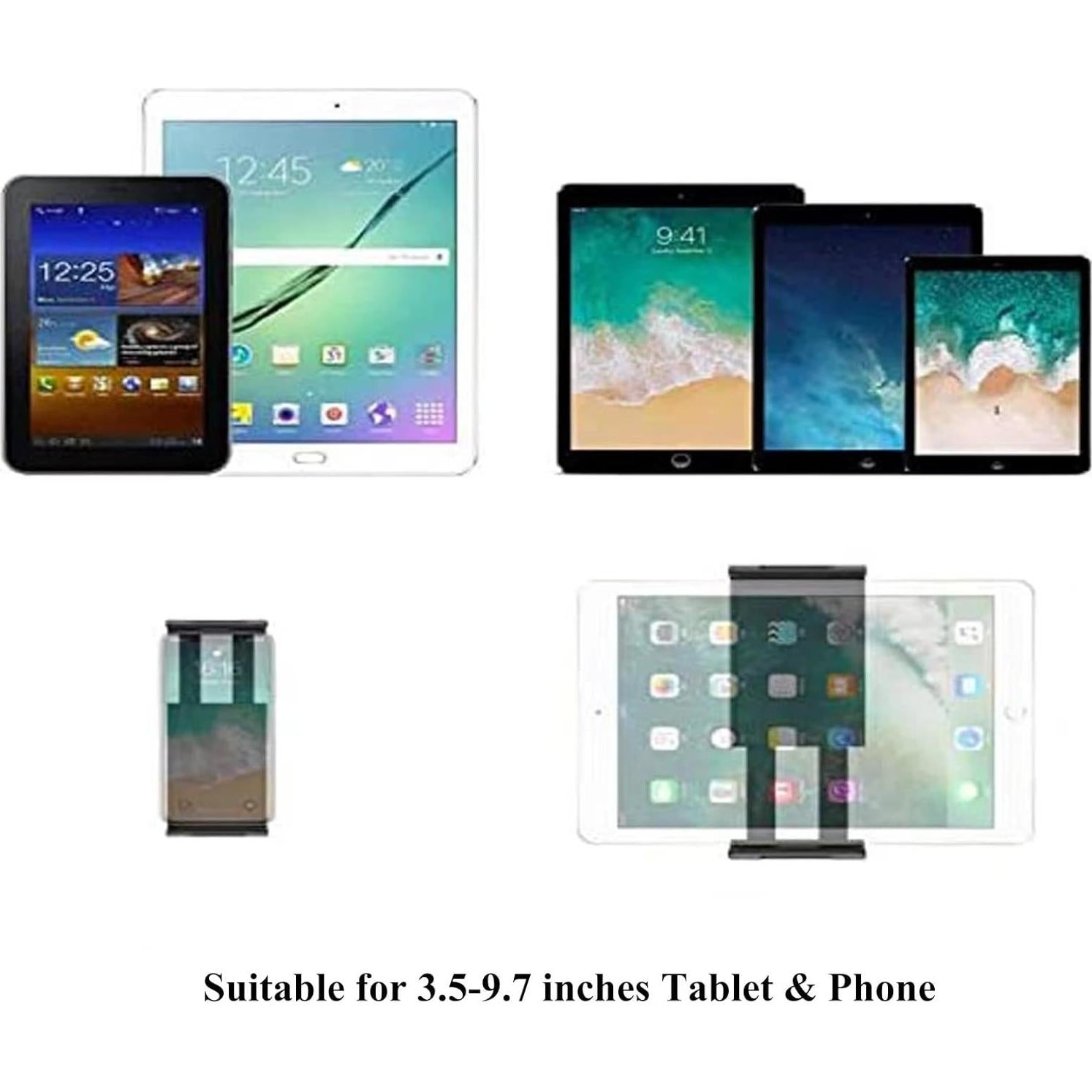 Soporte de Piso para Tablet Creatop Ajustable 360° Negro