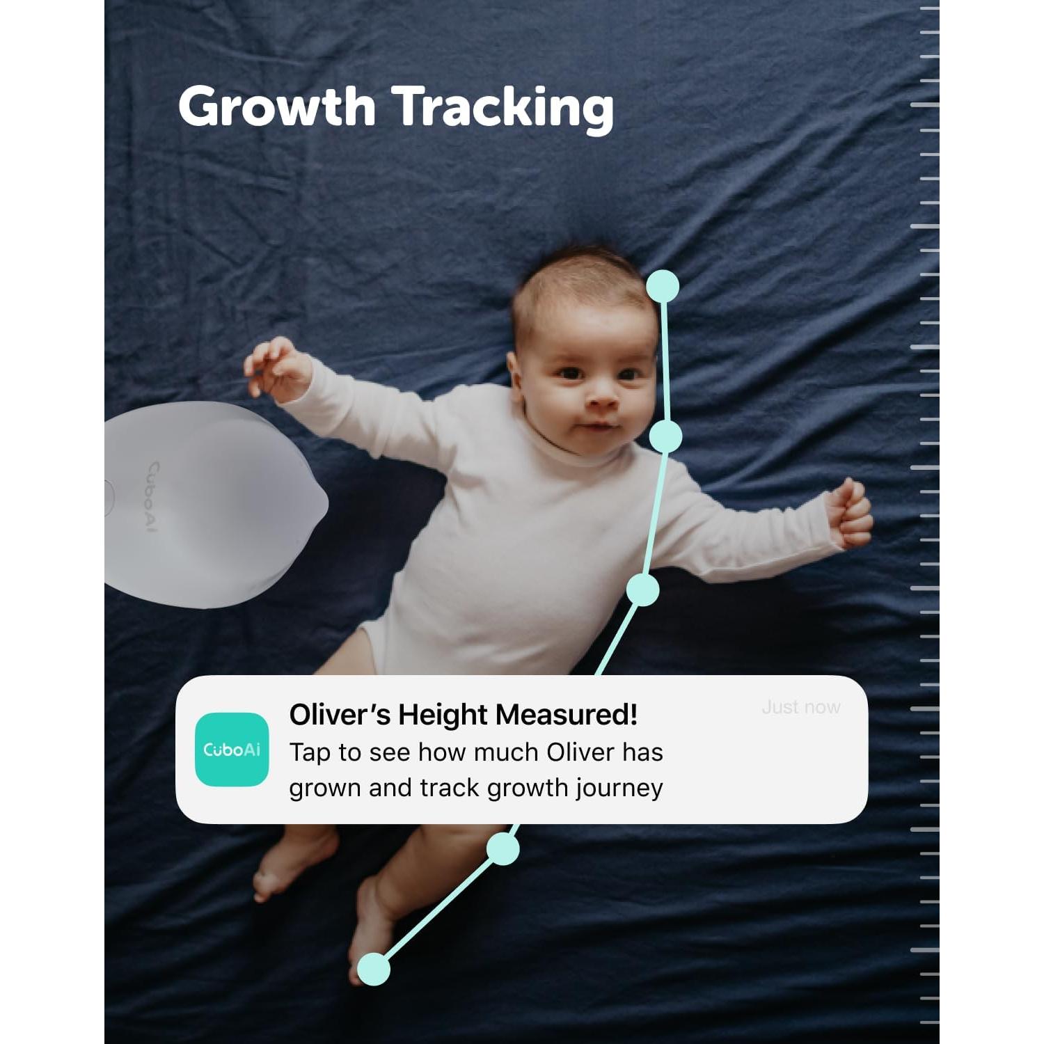 Monitor Inteligente para Bebés CuboAi 2025 - 2.5K QHD, Audio Bidireccional, Alertas de Seguridad