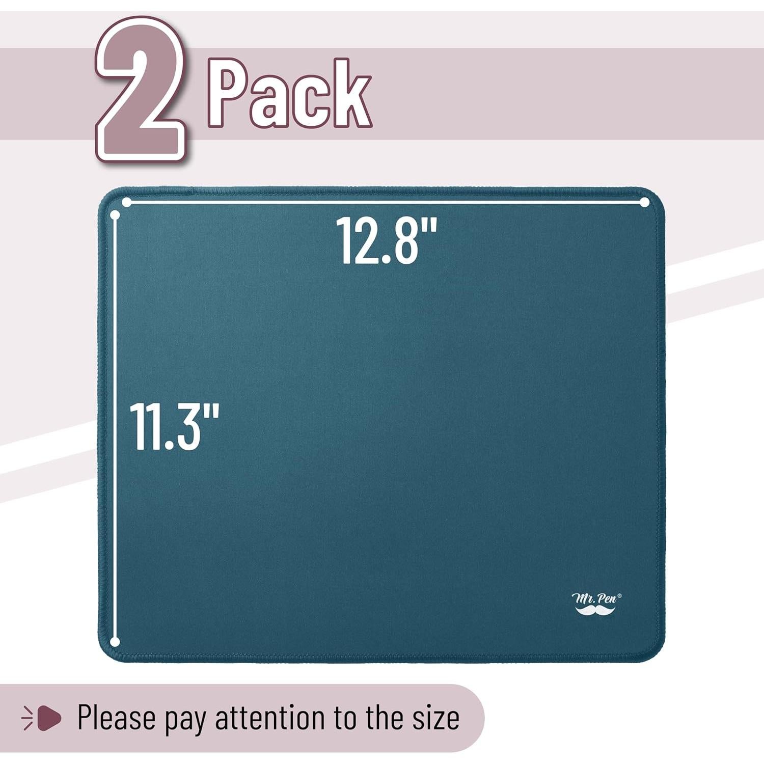 Alfombrilla de Ratón Mr. Pen Azul Cian Paquete de 2