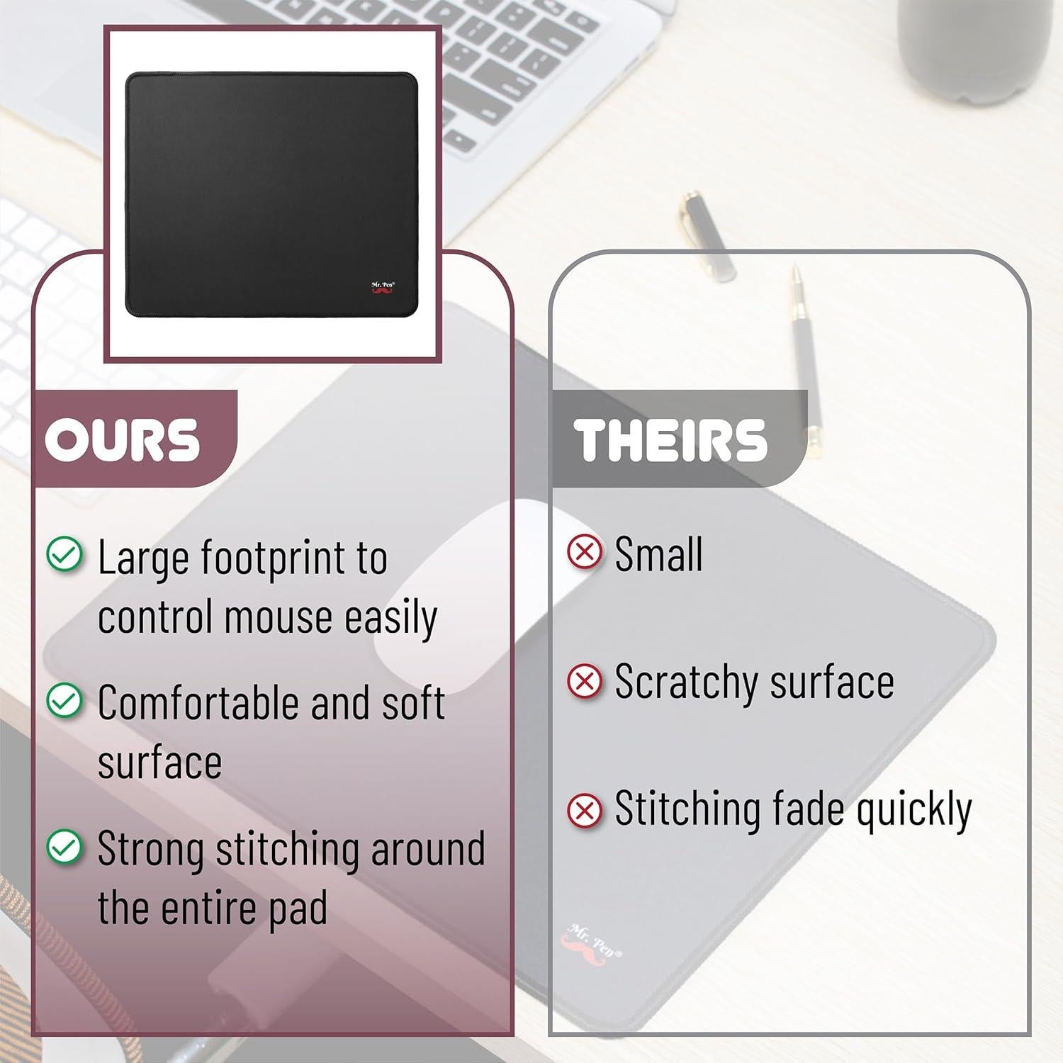 Alfombrilla de Ratón Mr. Pen Azul Cian Paquete de 2