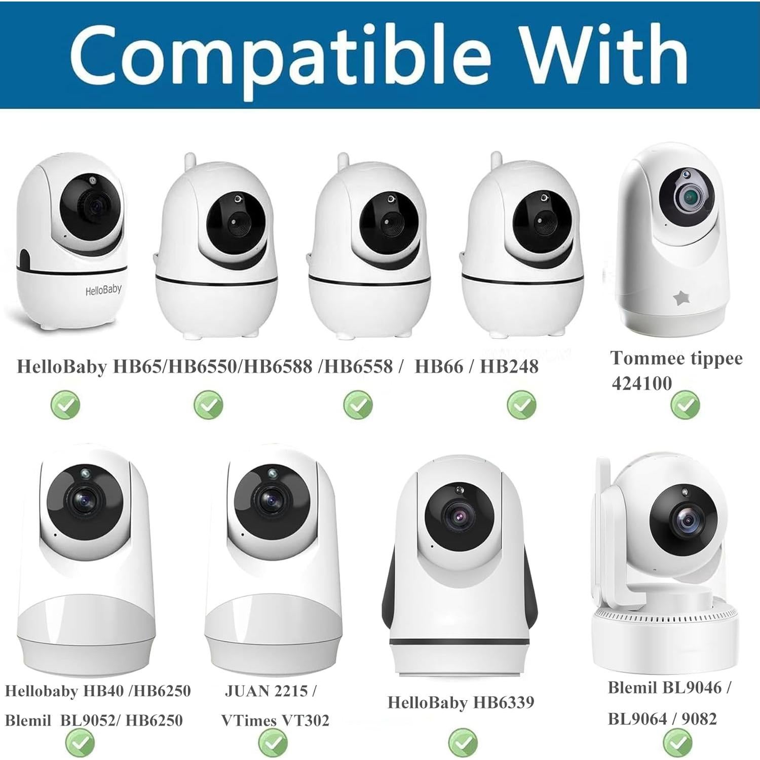 Soporte Flexible para Monitor de Bebé Aluminio H02-13 85 cm