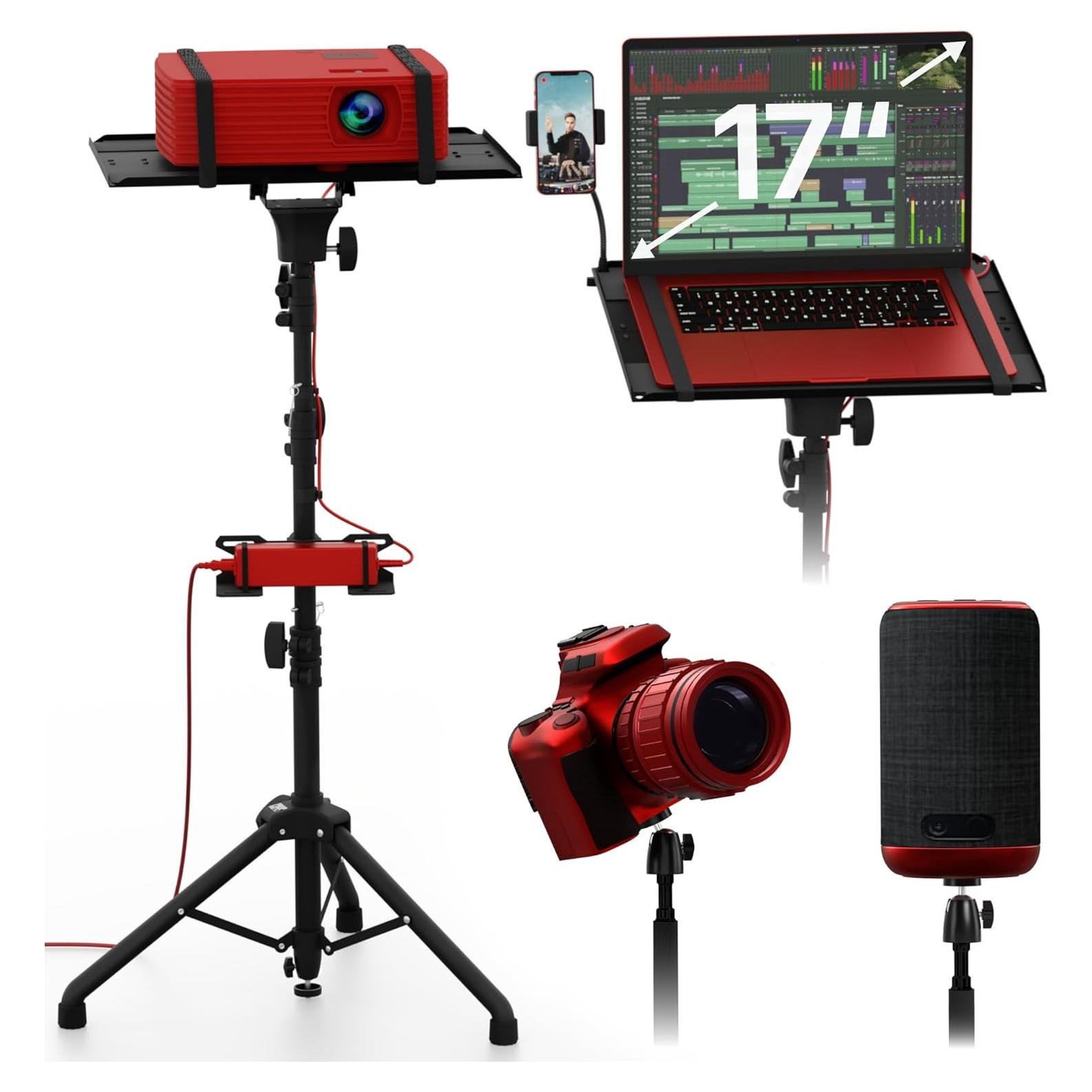 Soporte de trípode ajustable PropVue para proyector y laptop