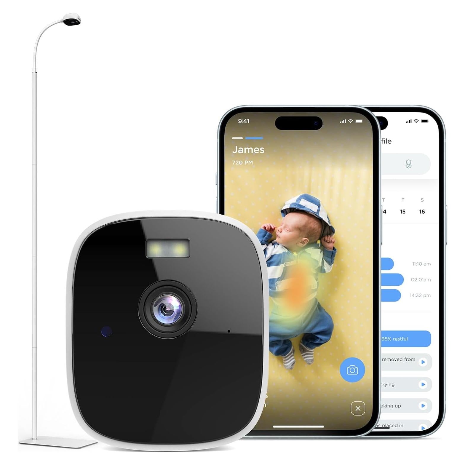 Monitor Inteligente para Bebés Maliton 2K con Soporte de Piso