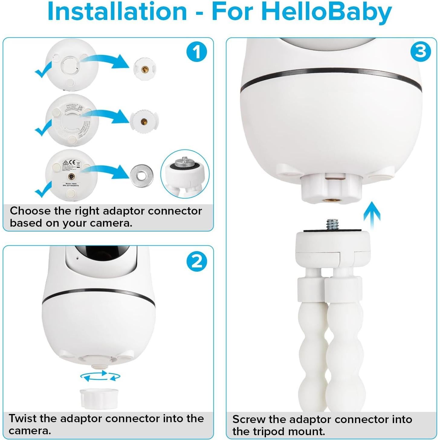 Soporte Tripode para Monitor de Bebé HelloBaby HB65 HB40 HB6550
