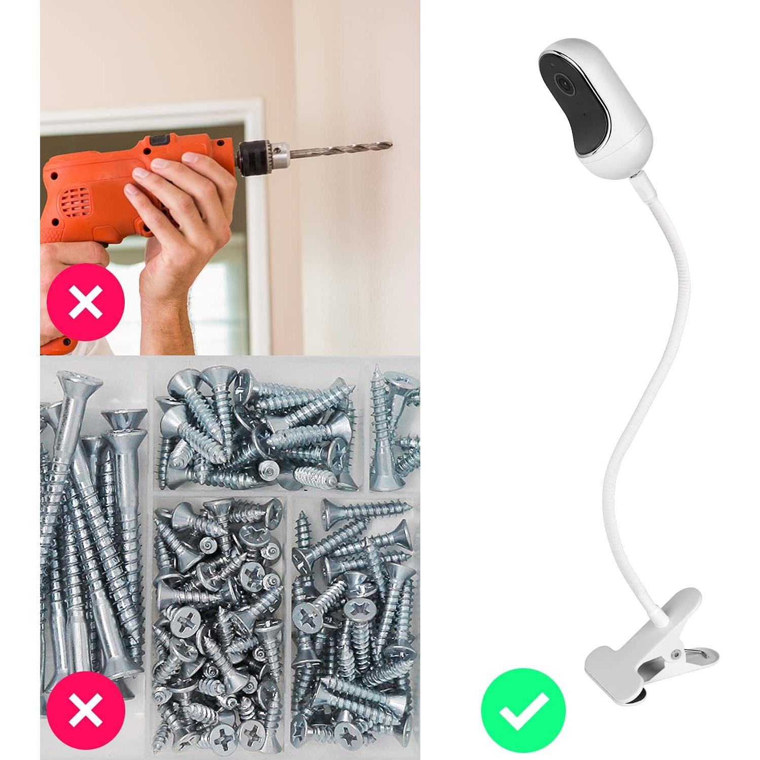 Soporte Clip Flexible Wochel para Monitor de Bebé Owlet Cam 2