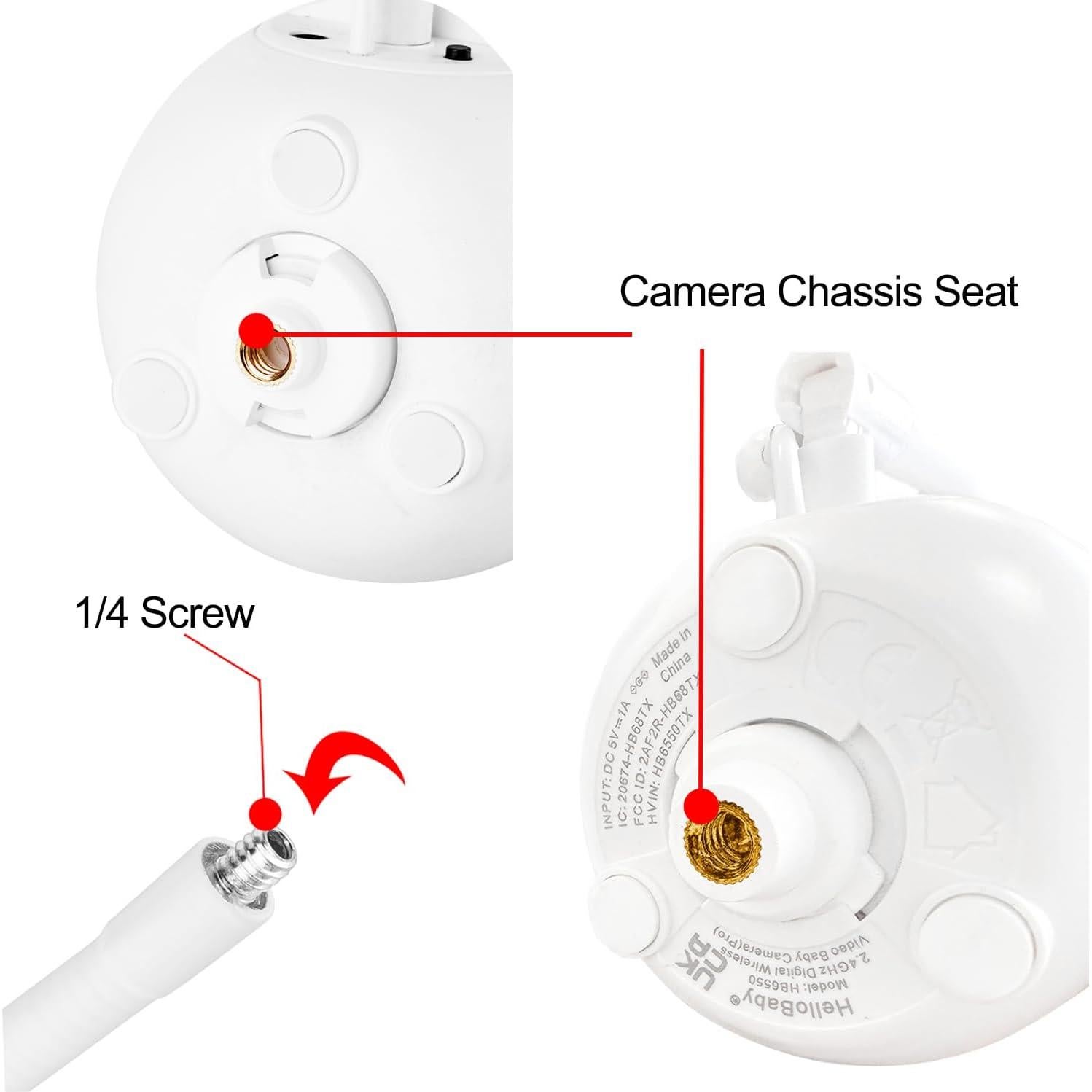 Soporte Flexible para Monitor de Bebé iTODOS 20.32 cm Blanco