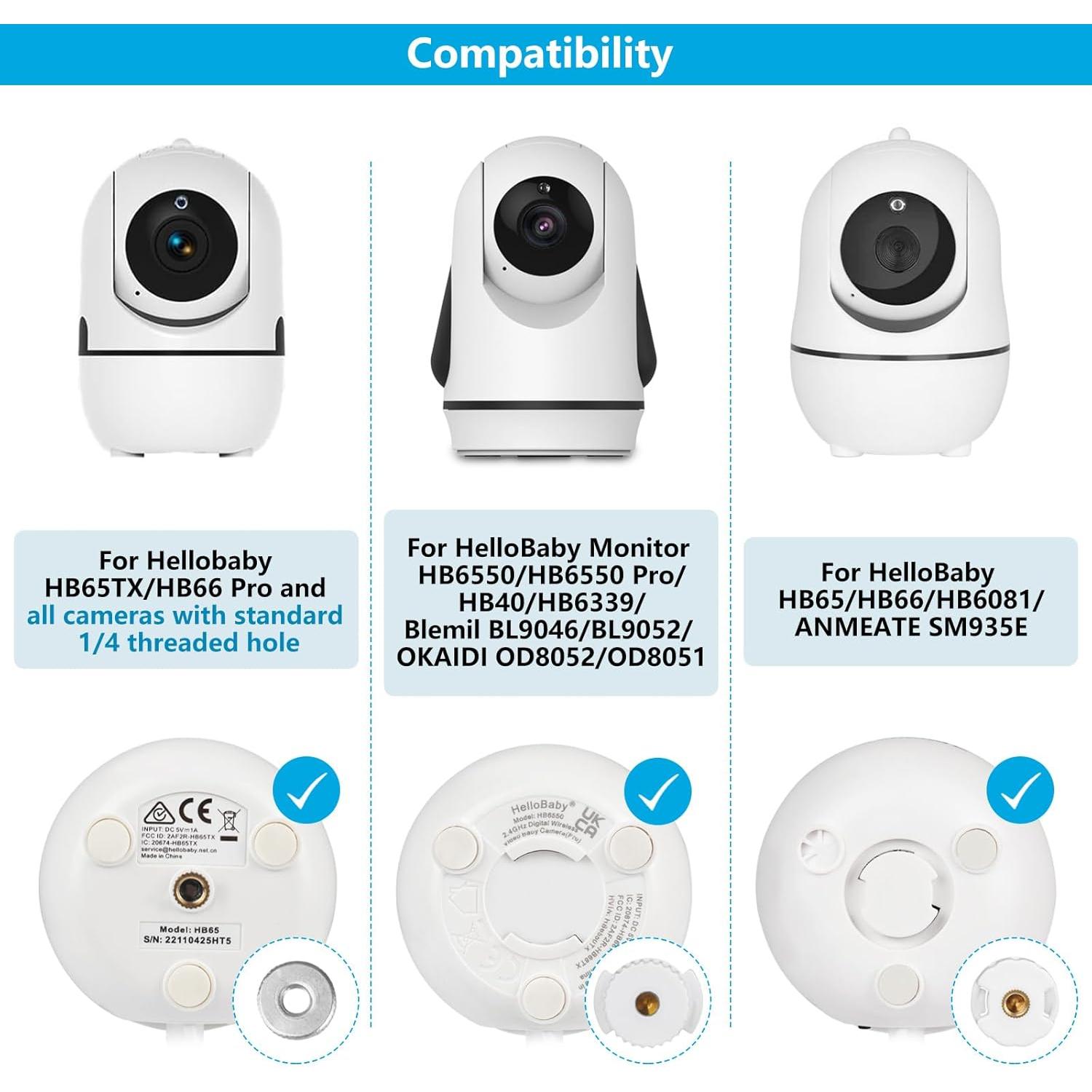 Soporte de Pared Ajustable para Monitor de Bebé Wochel HelloBaby