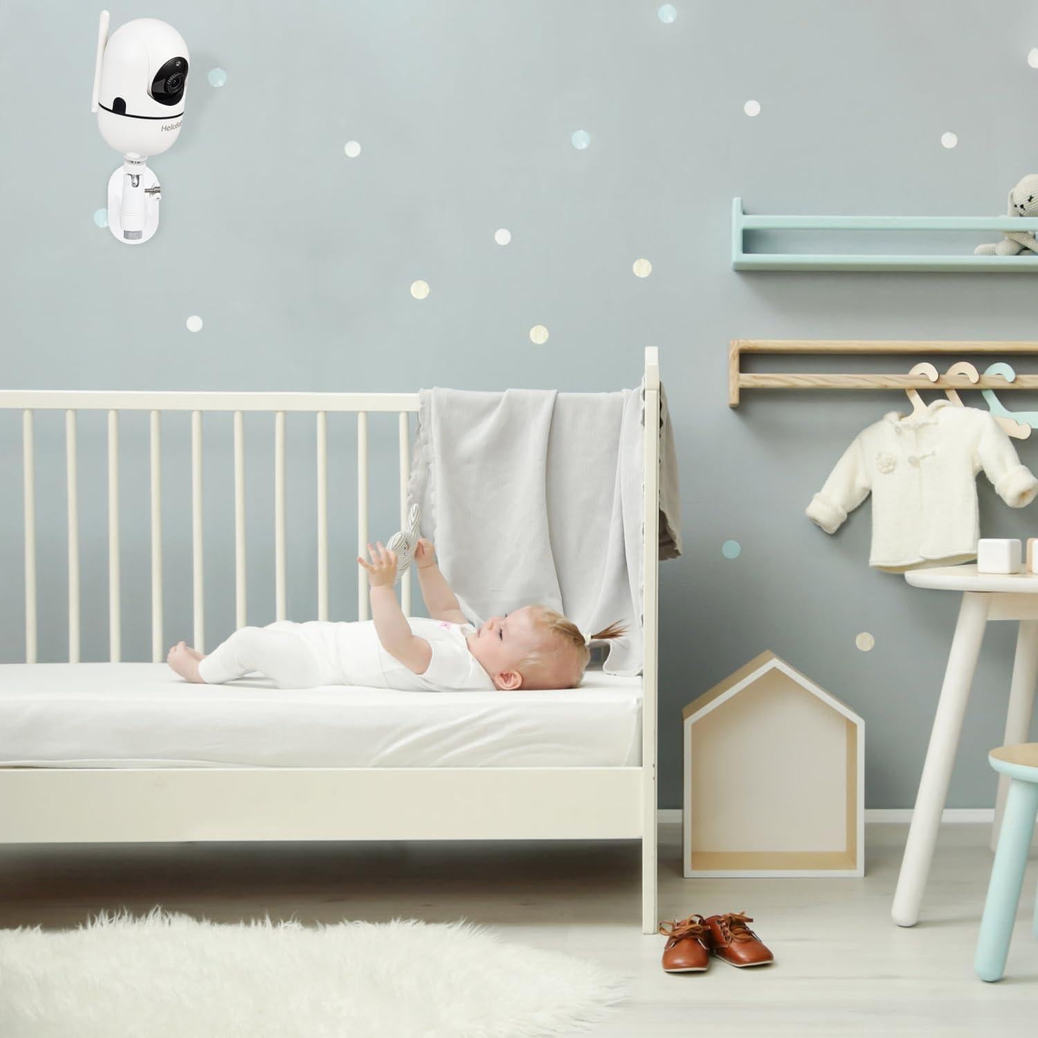Soporte de Pared Ajustable para Monitor de Bebé Wochel HelloBaby