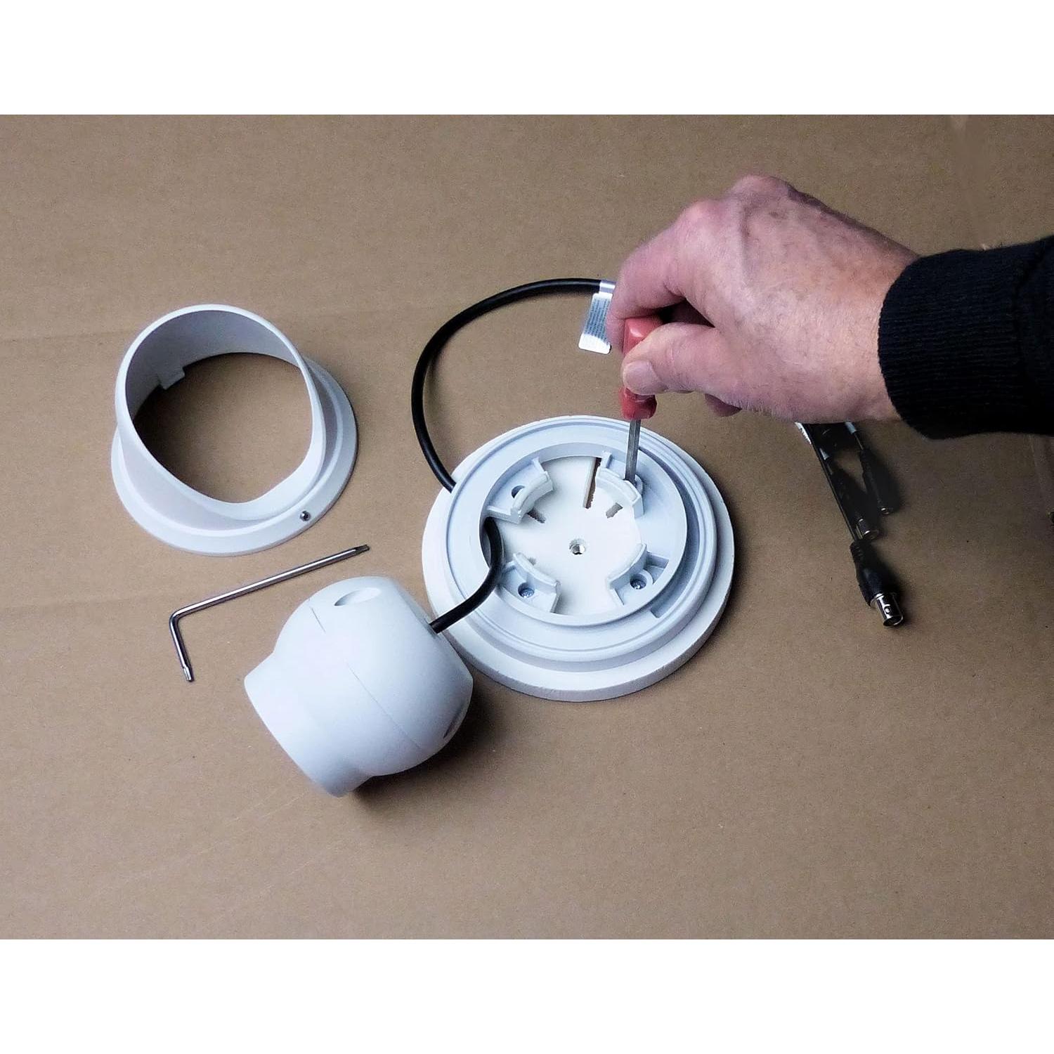 Montaje de Cámara de Seguridad CCTV Alzo para Techo Suspendido