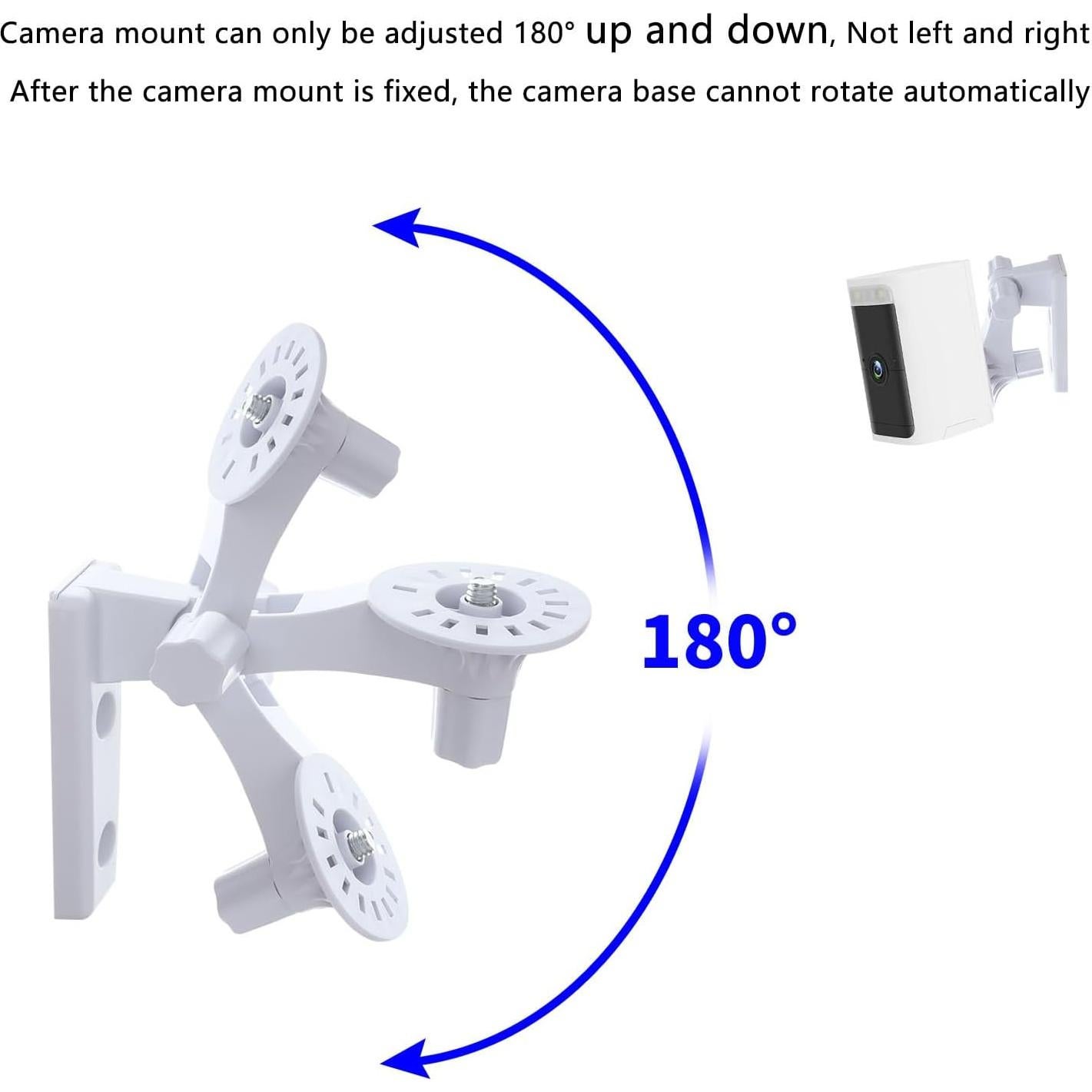 Soporte de Pared para Cámara TEKCAM Ajustable 180° - Paquete de 2