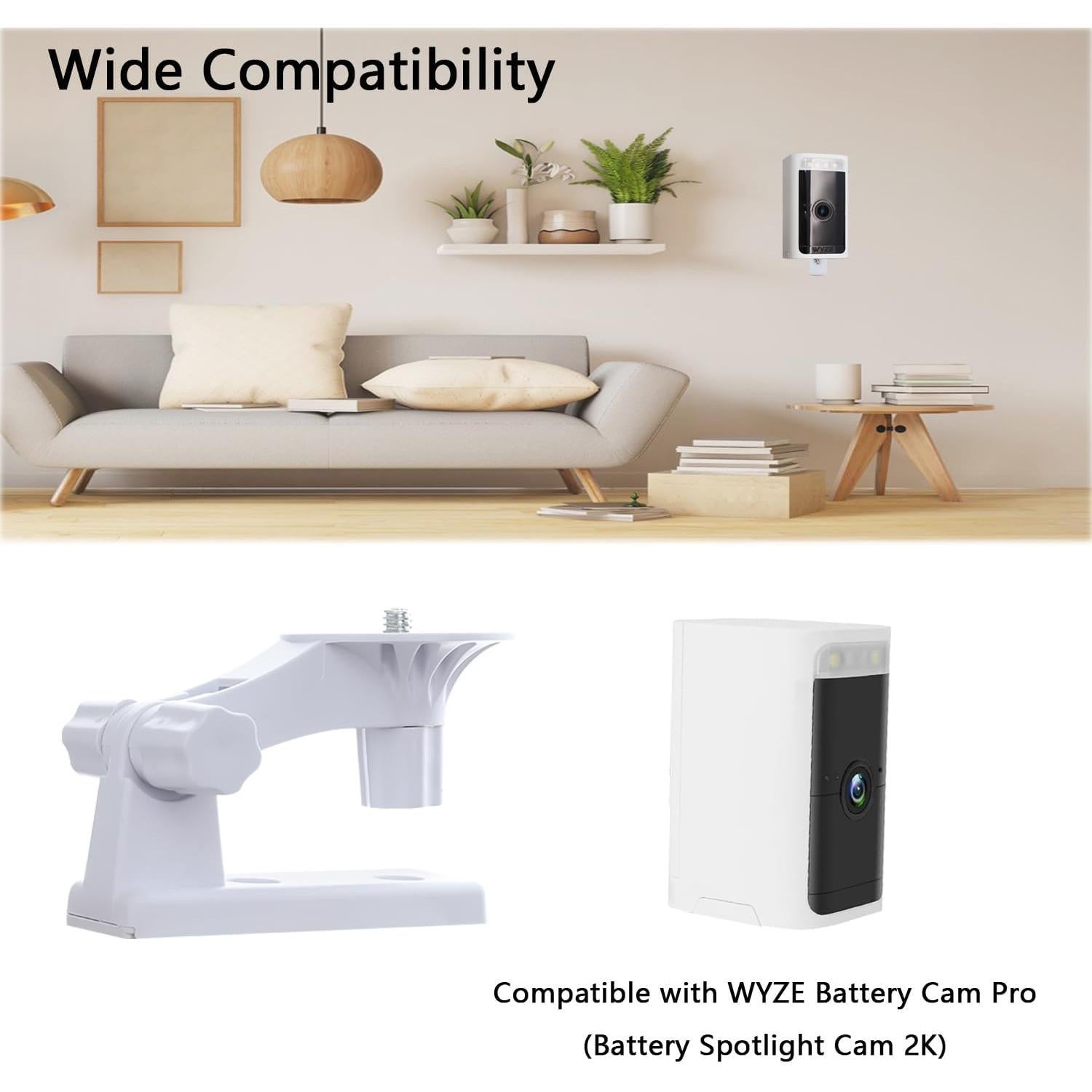 Soporte de Pared para Cámara TEKCAM Ajustable 180° - Paquete de 2