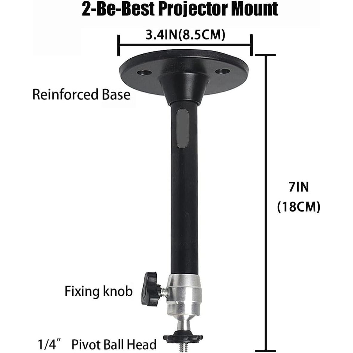 Soporte de Techo para Mini Proyector 2-Be-Best Ajustable 18cm