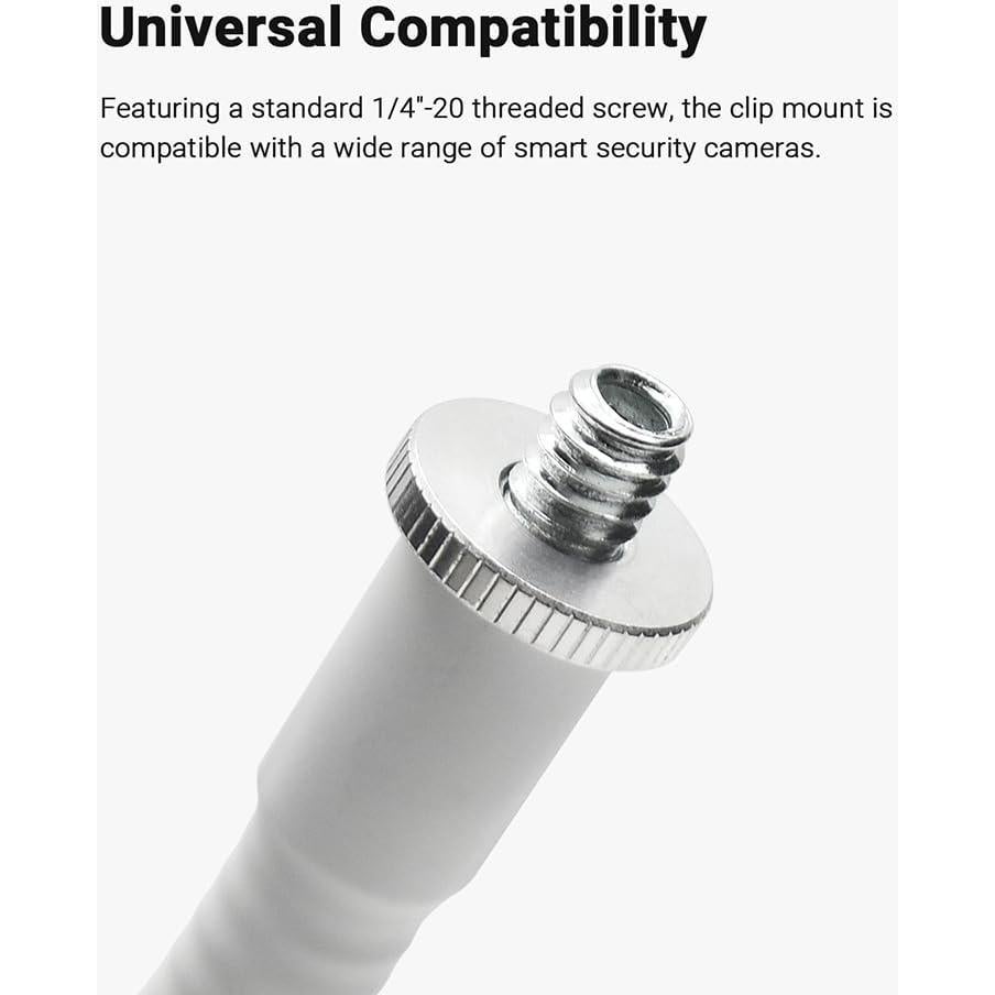 Soporte de Clip Holicfun para Cámaras Ring, Blink, Eufy, 15cm