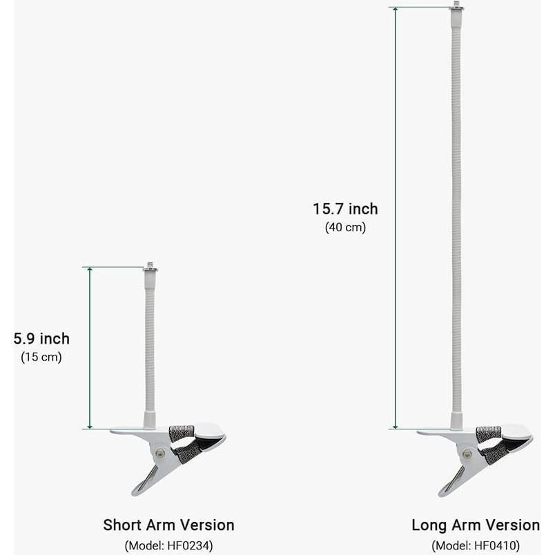 Soporte de Clip Holicfun para Cámaras Ring, Blink, Eufy, 15cm