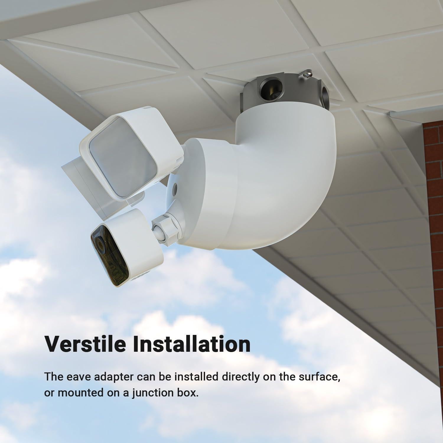 Soporte de Alero Holicfun para Cámara de Inundación - Blanco