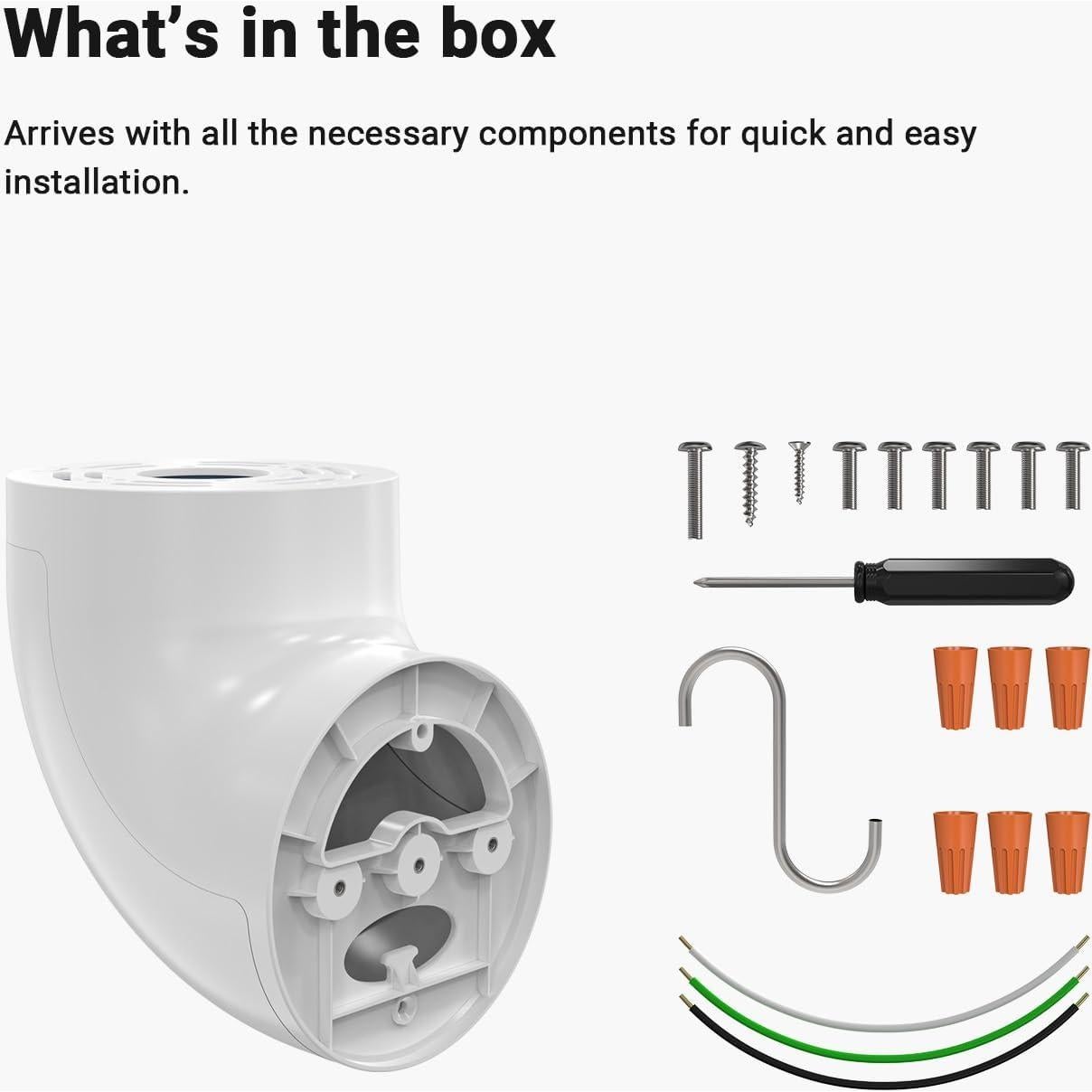 Soporte de Alero Holicfun para Cámara de Inundación - Blanco