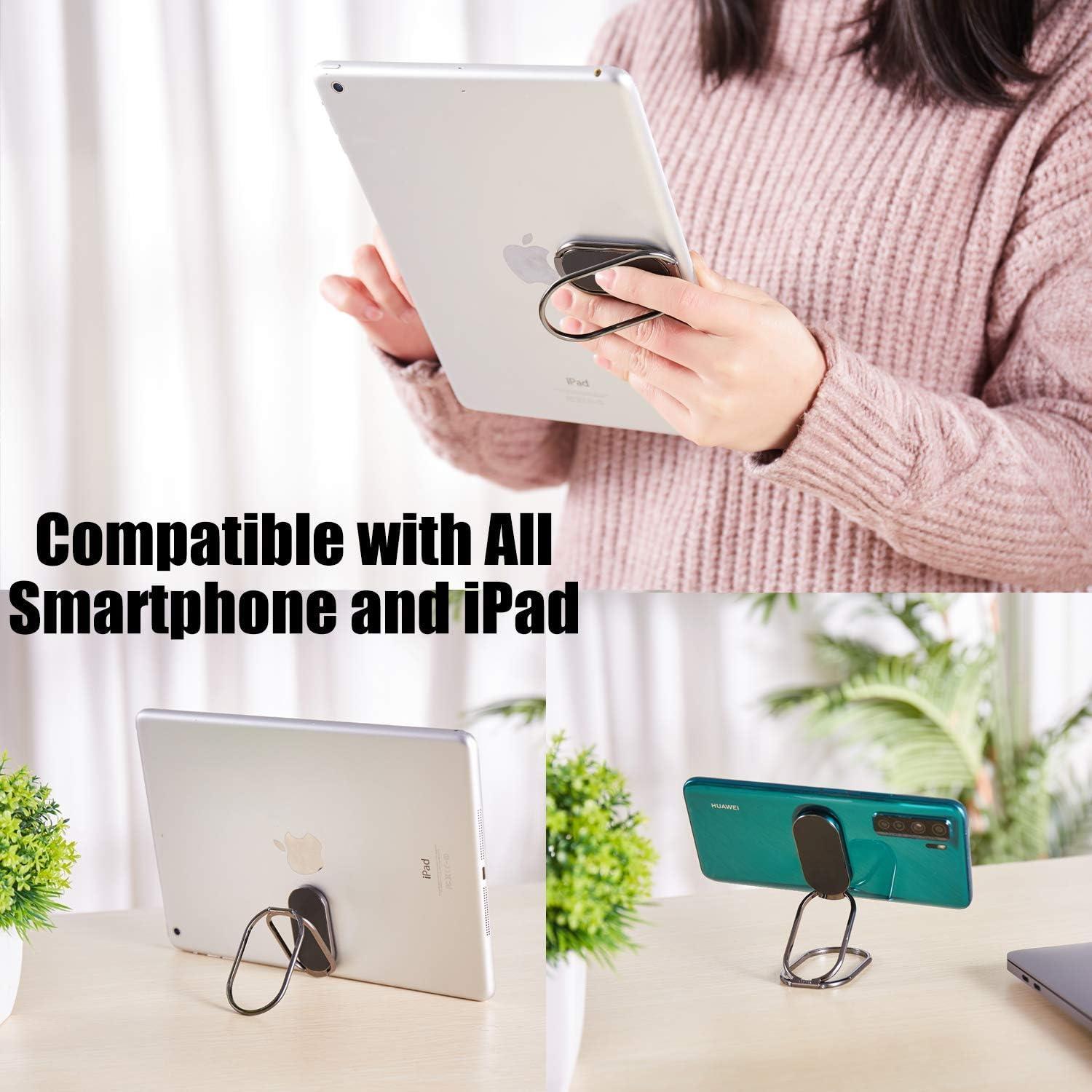 Soporte de Anillo Rimyam Ovalado Negro 360° para Smartphone