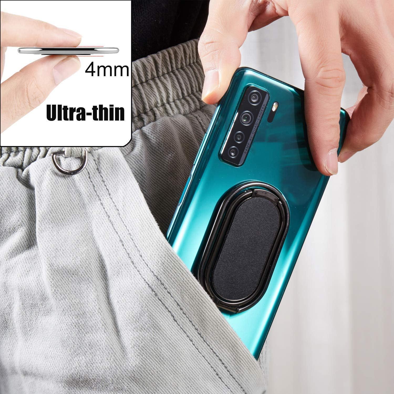 Soporte de Anillo Rimyam Ovalado Negro 360° para Smartphone