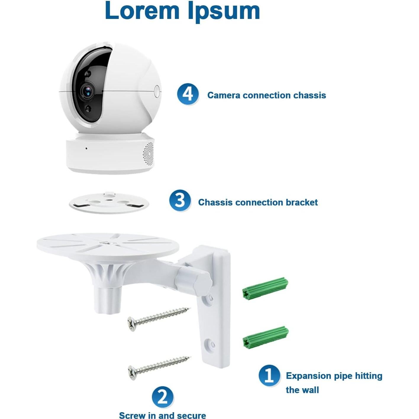 Soporte para cámara Wyze Cam Pan V3 - Montaje ajustable 180°