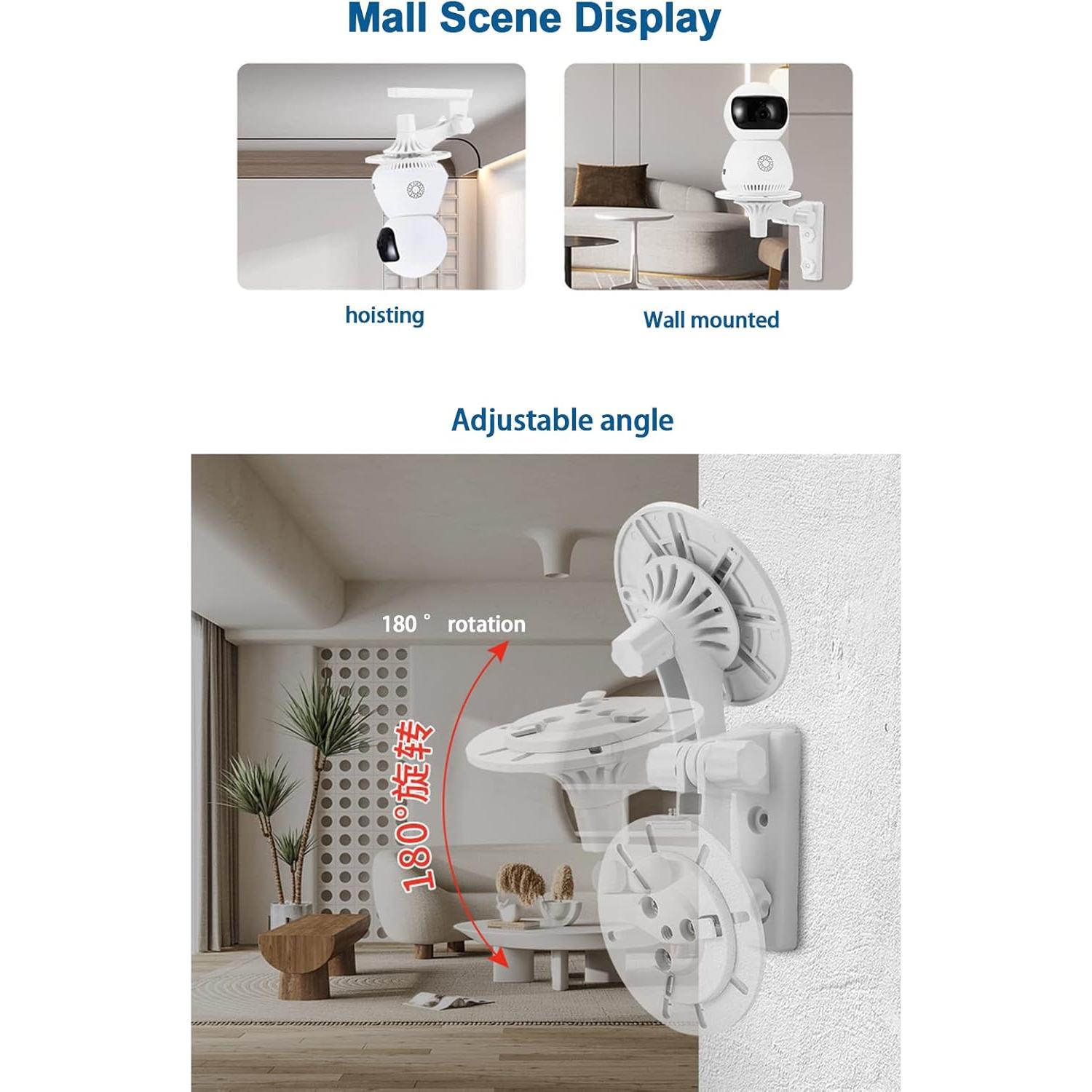 Soporte para cámara Wyze Cam Pan V3 - Montaje ajustable 180°