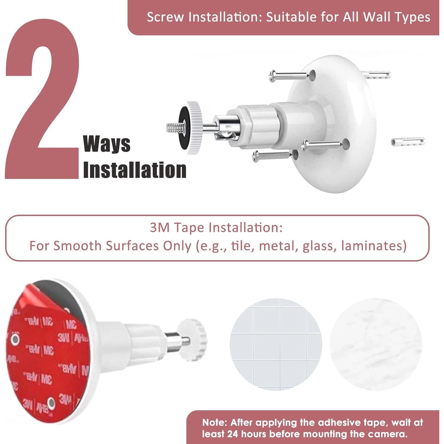 Soporte de Montaje en Pared VIIVRIA para Cámaras - 2 Pack