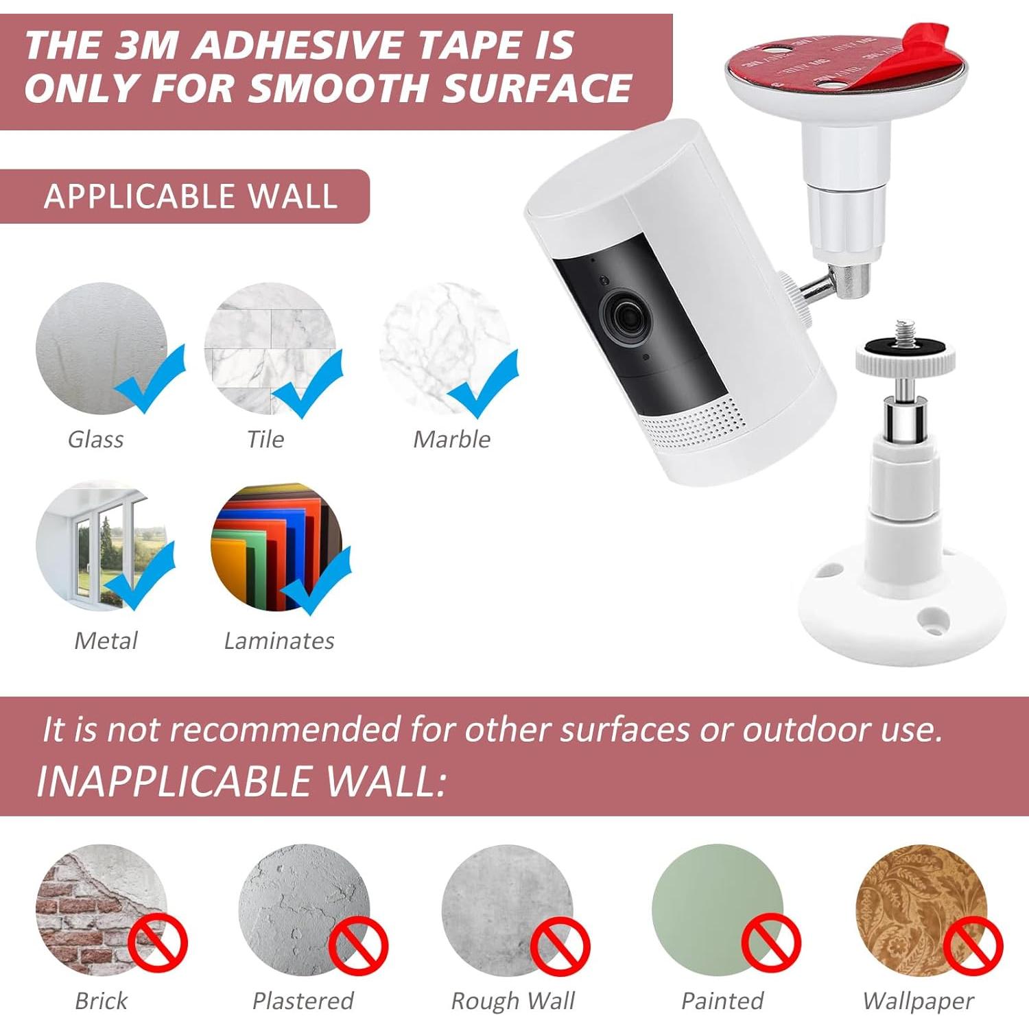 Soporte de Montaje en Pared VIIVRIA para Cámaras - 2 Pack