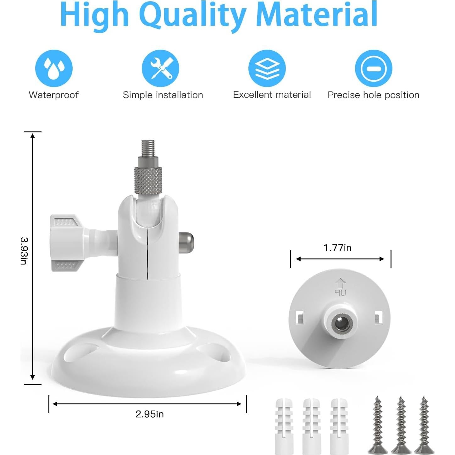 Soporte de Pared Ajustable para Cámara Interior R-ing Blanco