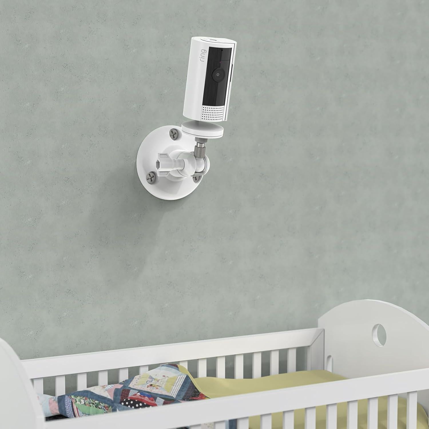 Soporte de Pared Ajustable para Cámara Interior R-ing Blanco