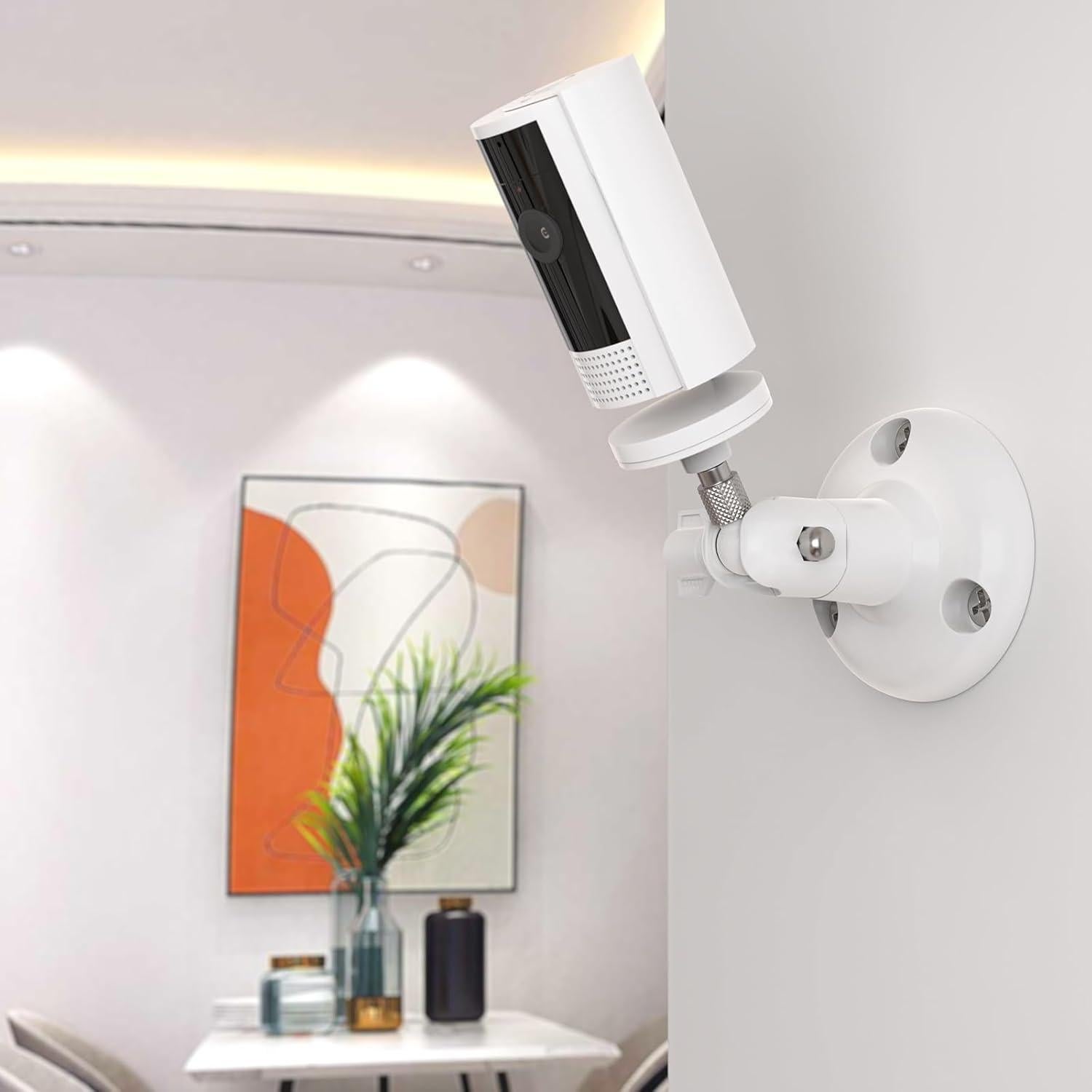Soporte de Pared Ajustable para Cámara Interior R-ing Blanco
