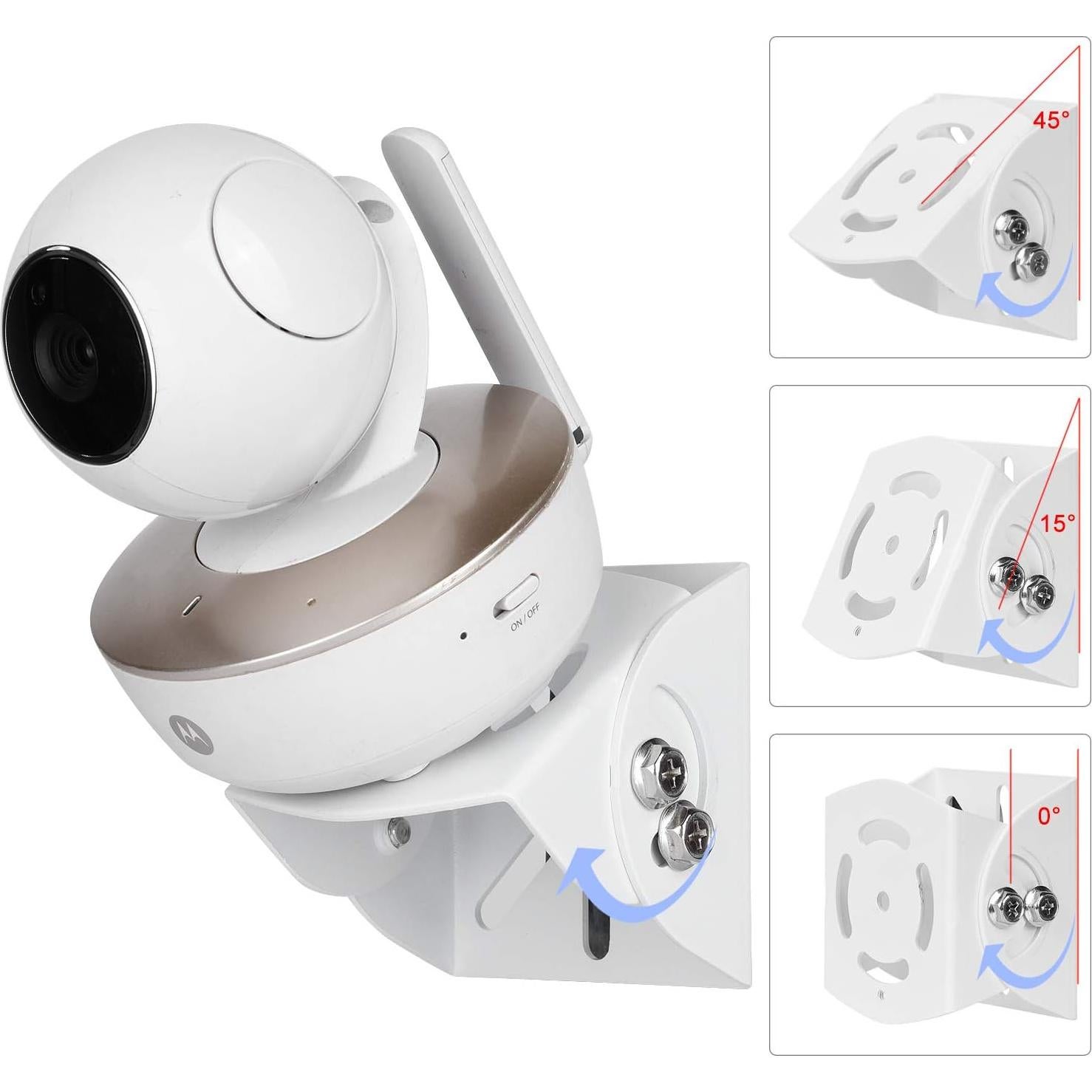 Soporte de Pared Ajustable para Monitor de Bebé Arlo y Motorola