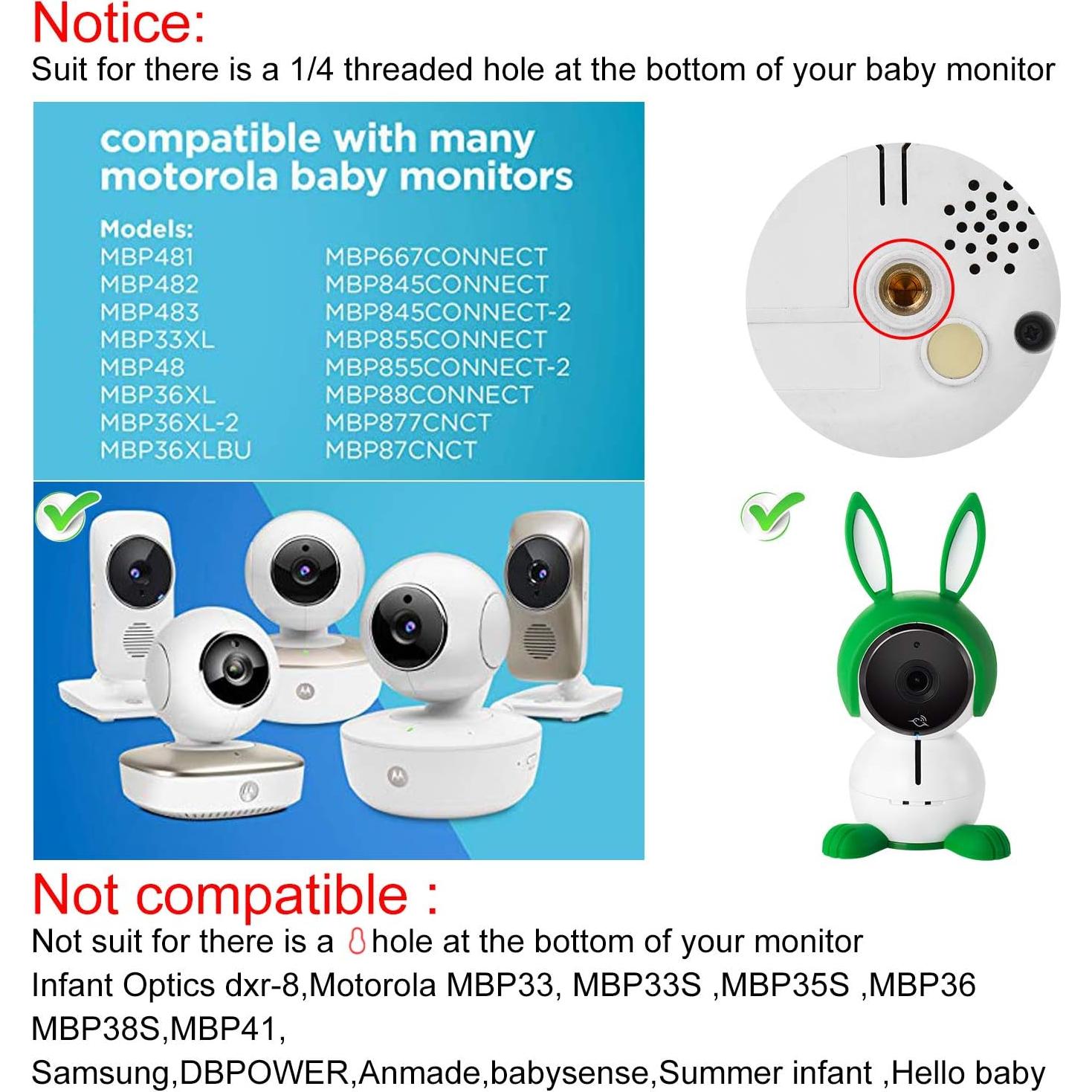 Soporte de Pared Ajustable para Monitor de Bebé Arlo y Motorola