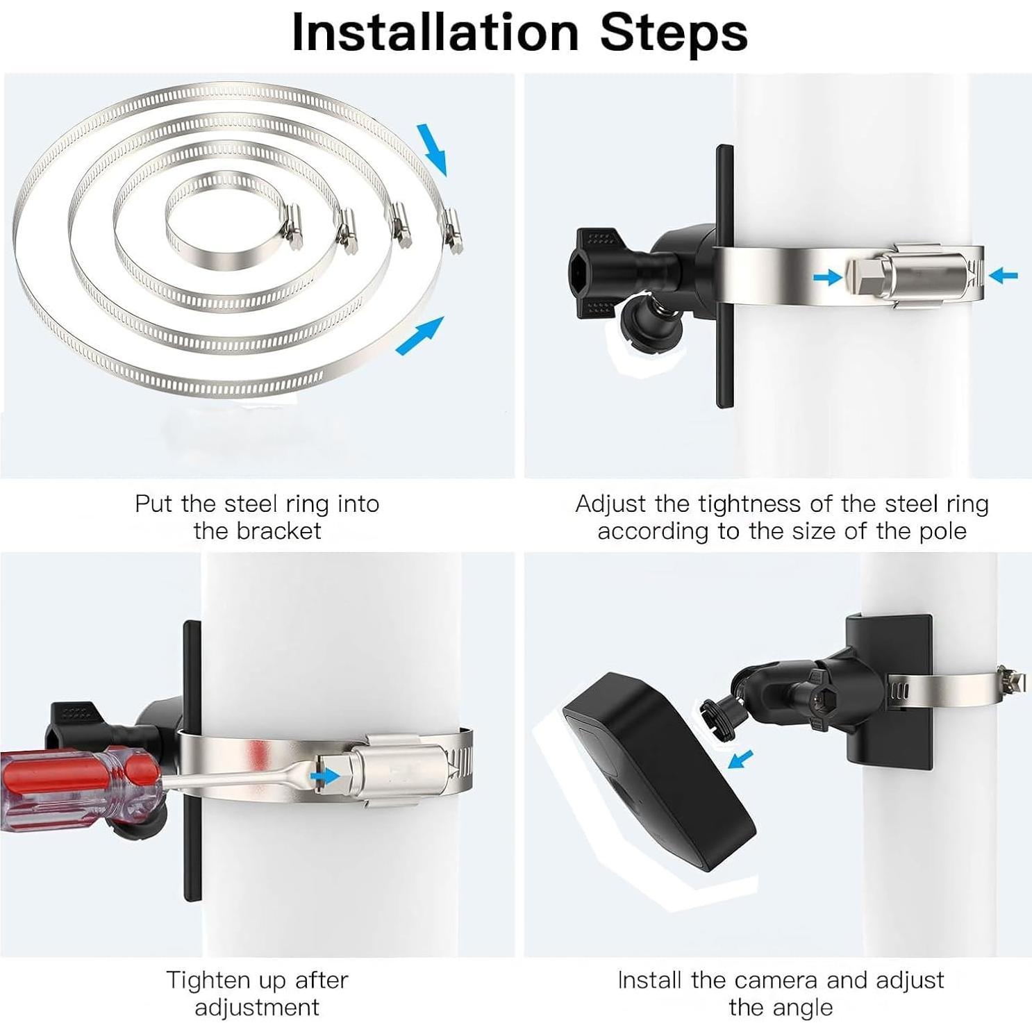 Soporte de Montaje para Cámara Blink - 2 Paquete, Sin Perforación