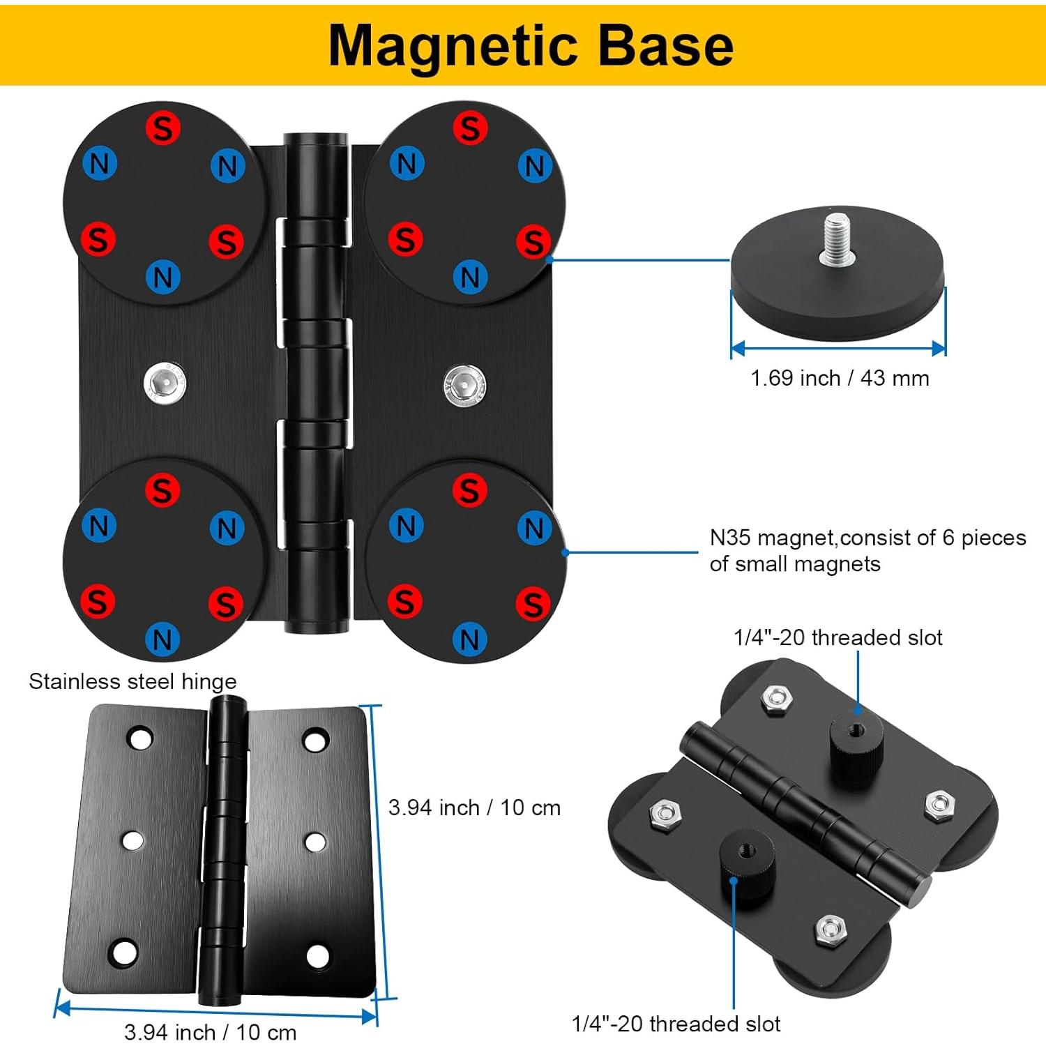 Soporte Magnético para Cámara Mippko con 2 Brazos Articulados