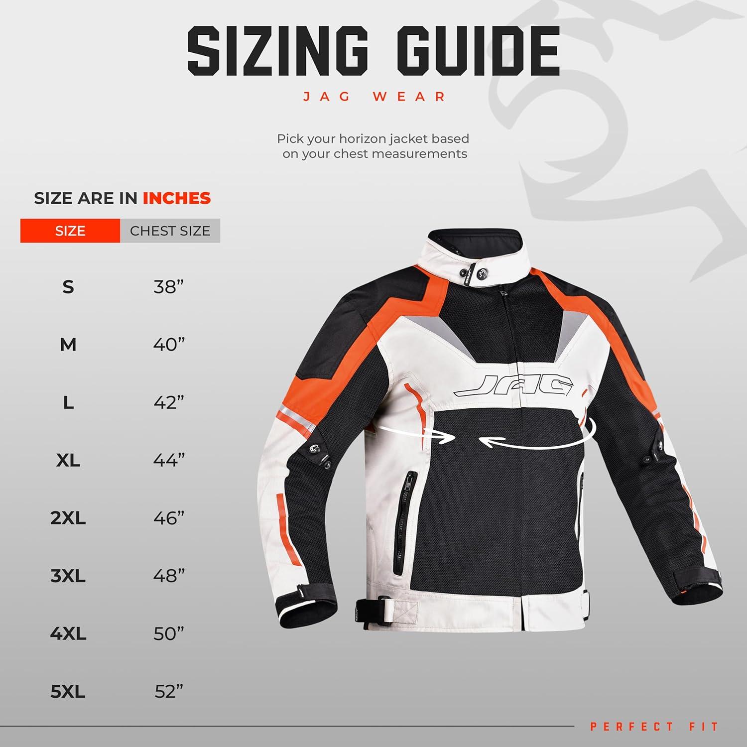 Chaqueta de Motocicleta JAG Horizon - Alta Visibilidad CE