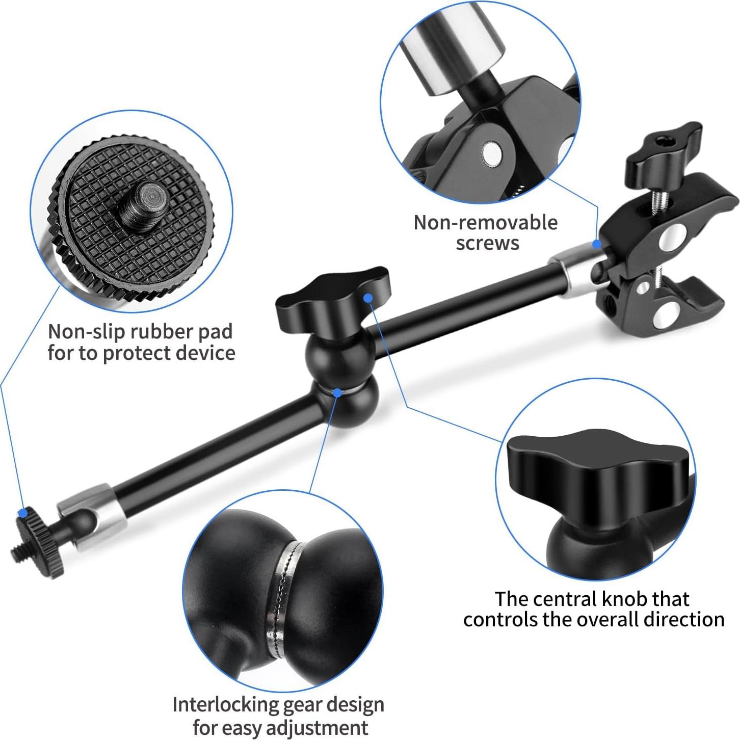 Soporte de Cámara Hemmotop MS01 Brazo Articulado 2.5 KG Negro