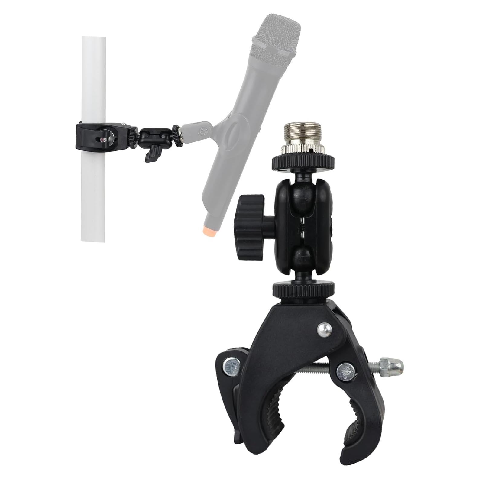 Soporte de micrófono Mic Crab Clamp con ajuste 1/4" a 5/8"