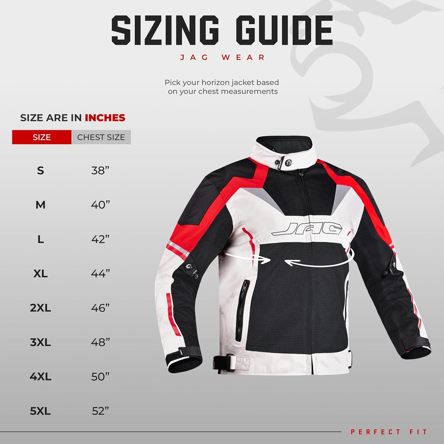 Chaqueta de Motocicleta JAG Horizon - Alta Visibilidad CE