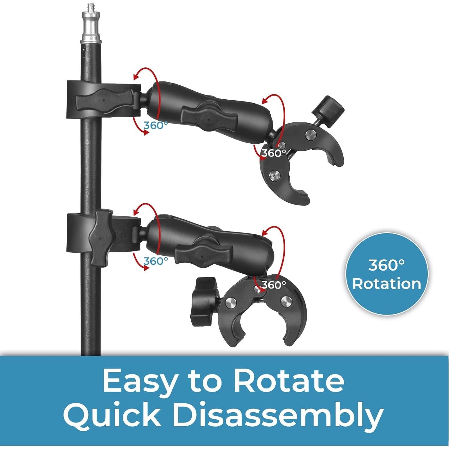 Soporte de cámara Sequpr Super Clamp ajustable 0.33 kg