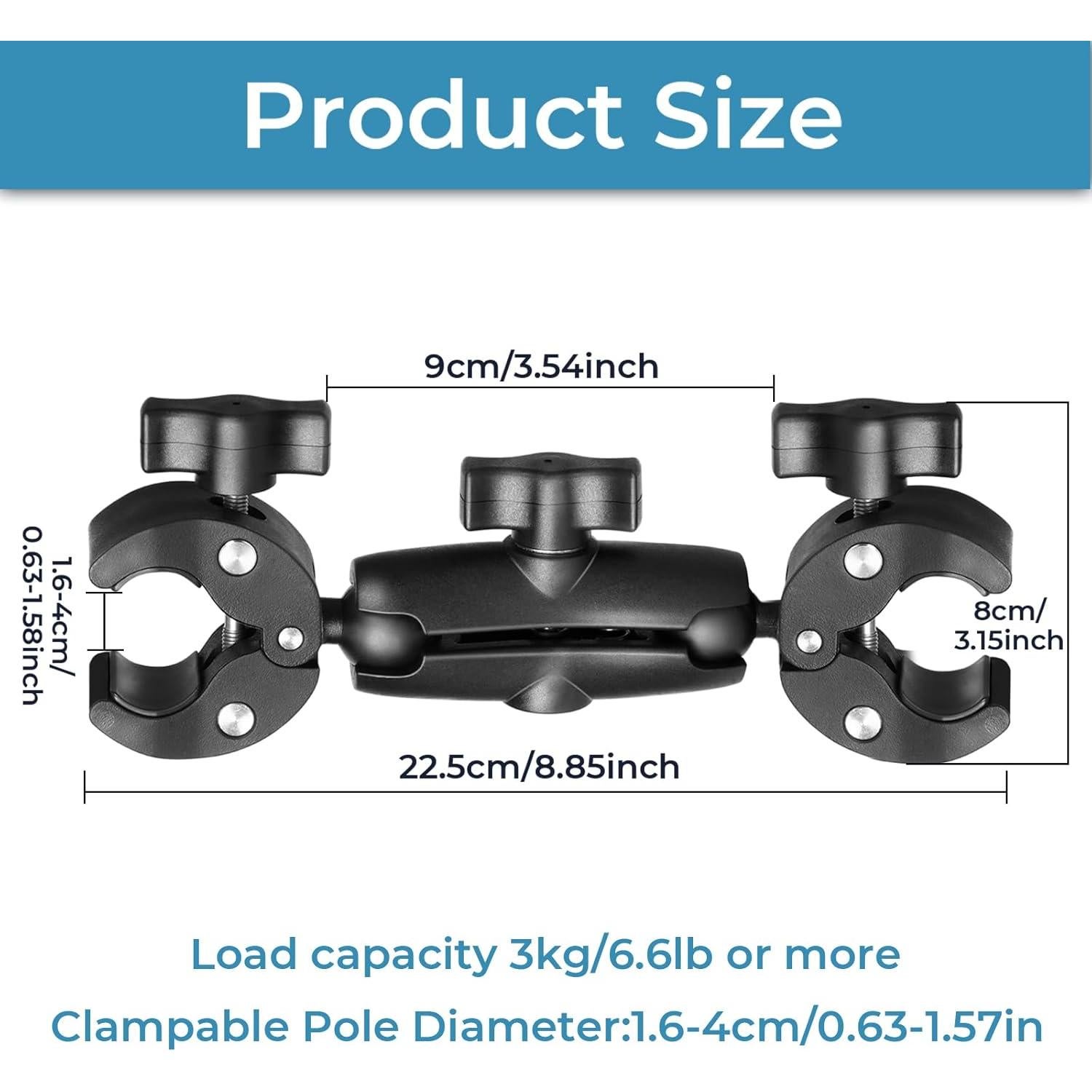 Soporte de cámara Sequpr Super Clamp ajustable 0.33 kg