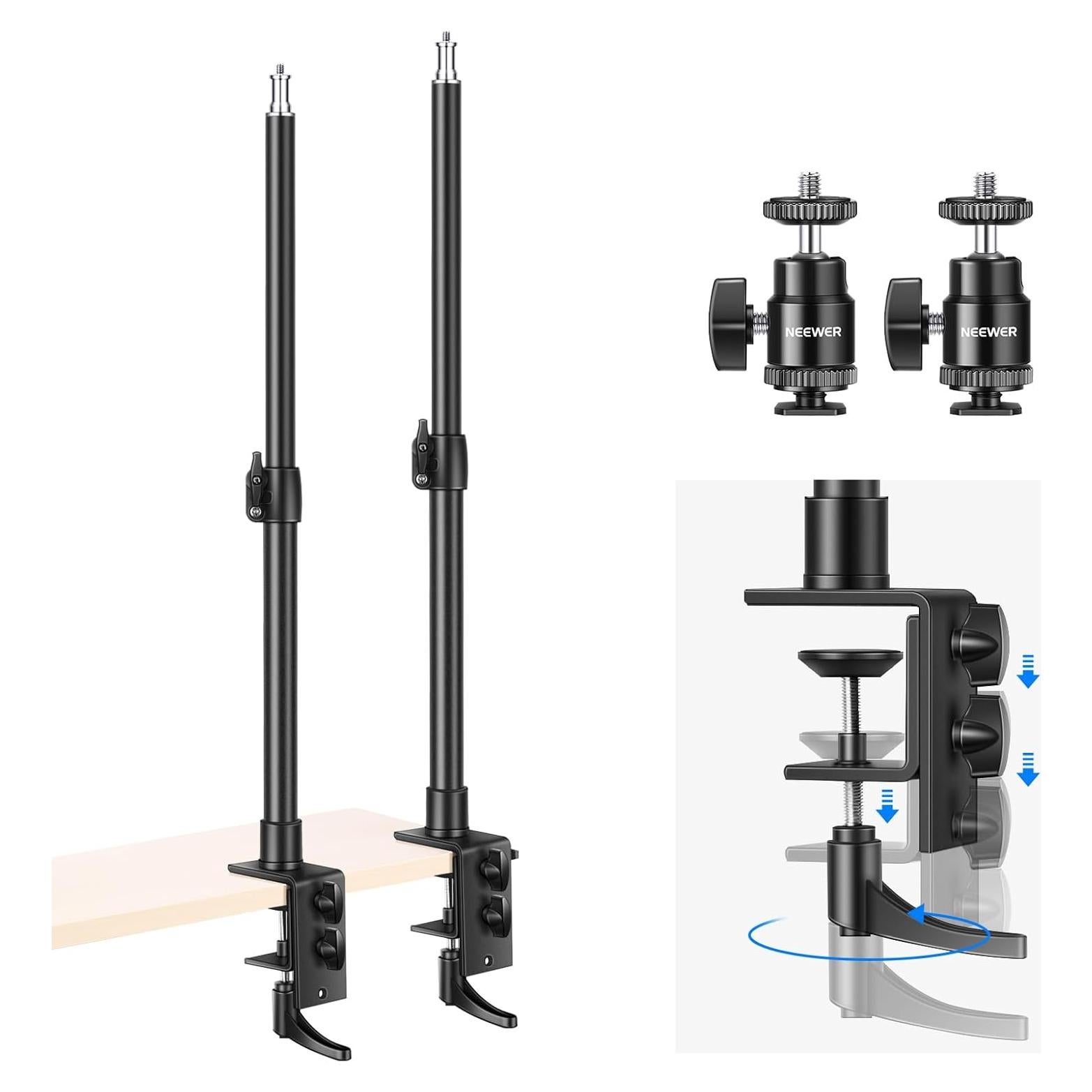 Soporte de Escritorio NEEWER para Cámara y Luz - Paquete de 2