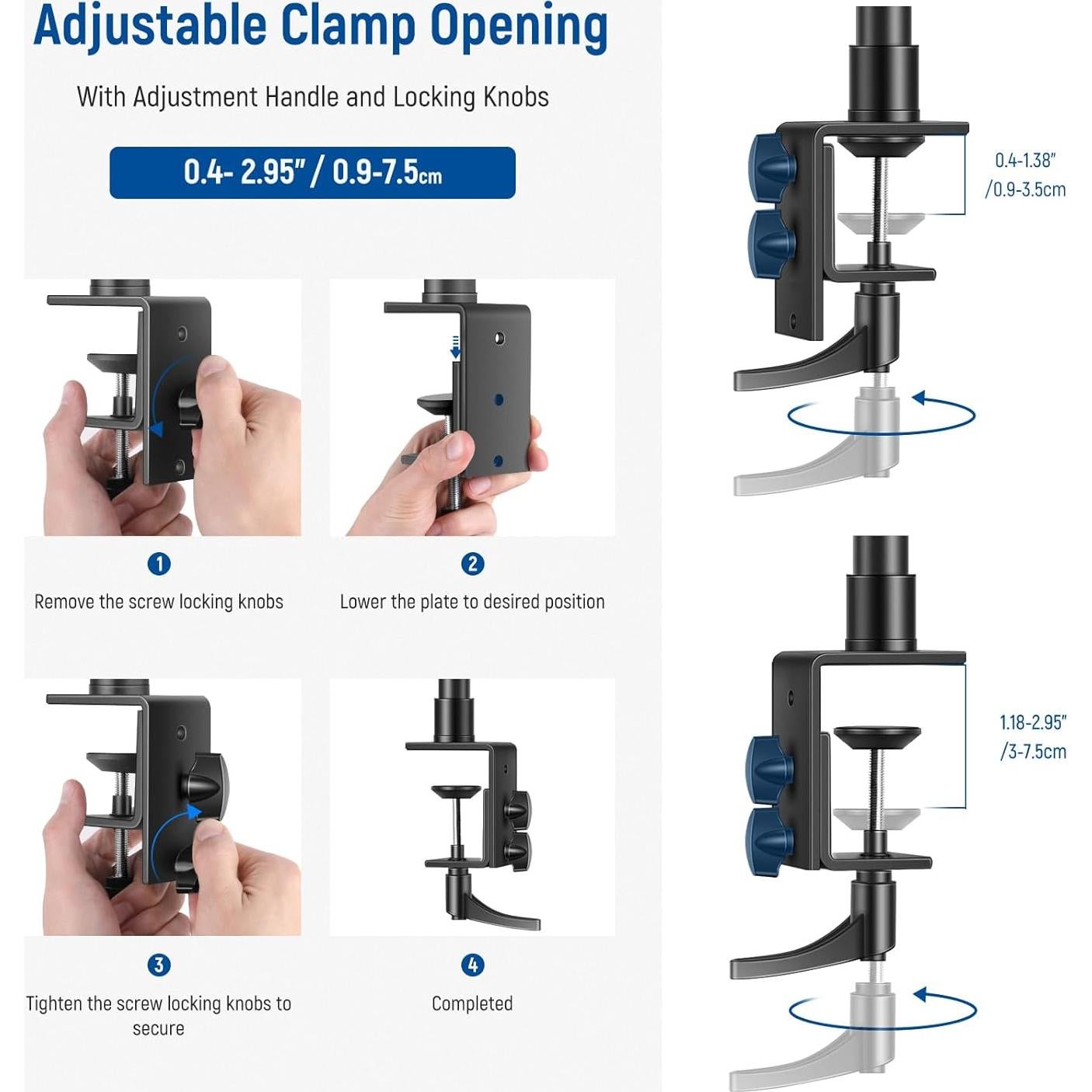Soporte de Escritorio NEEWER para Cámara y Luz - Paquete de 2
