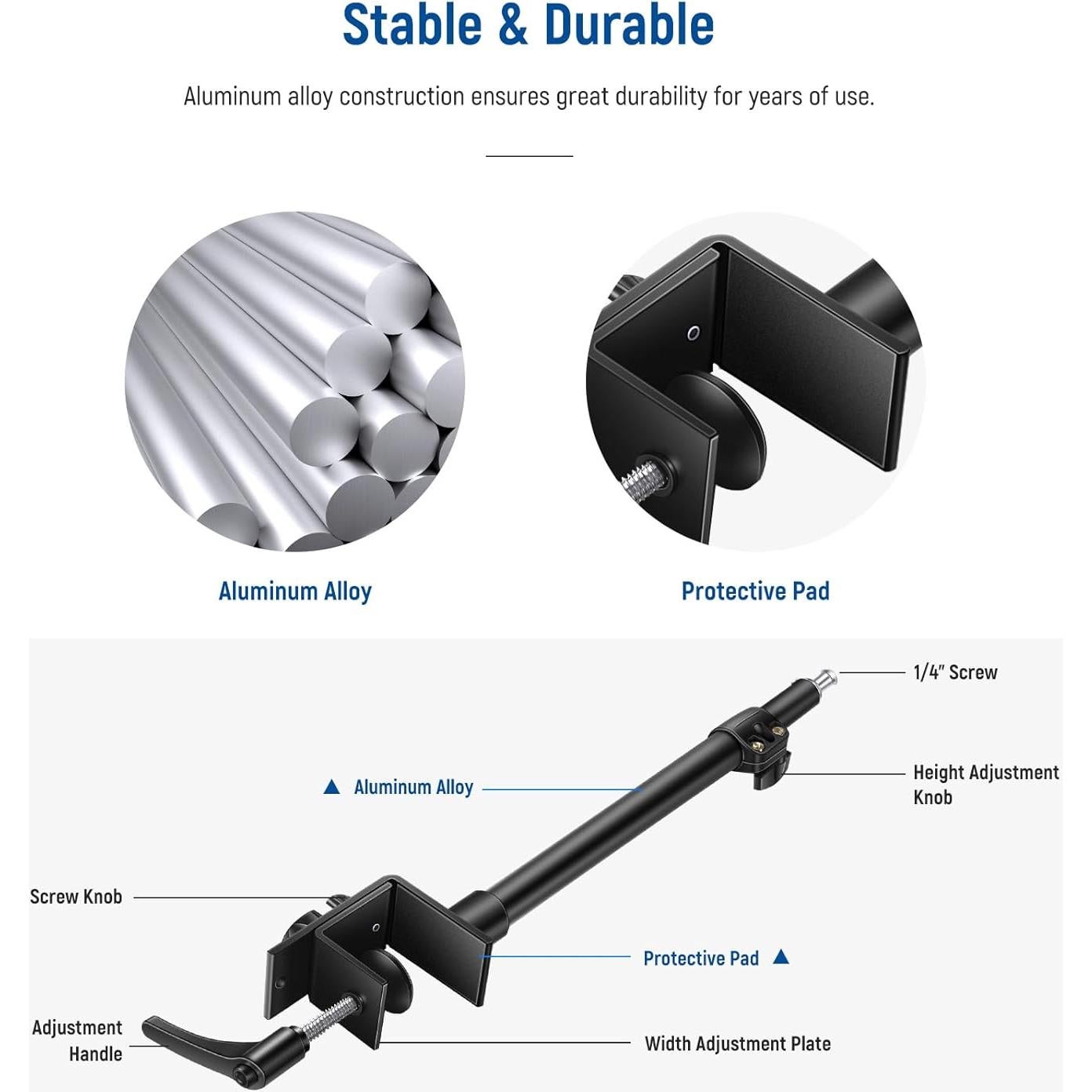 Soporte de Escritorio NEEWER para Cámara y Luz - Paquete de 2