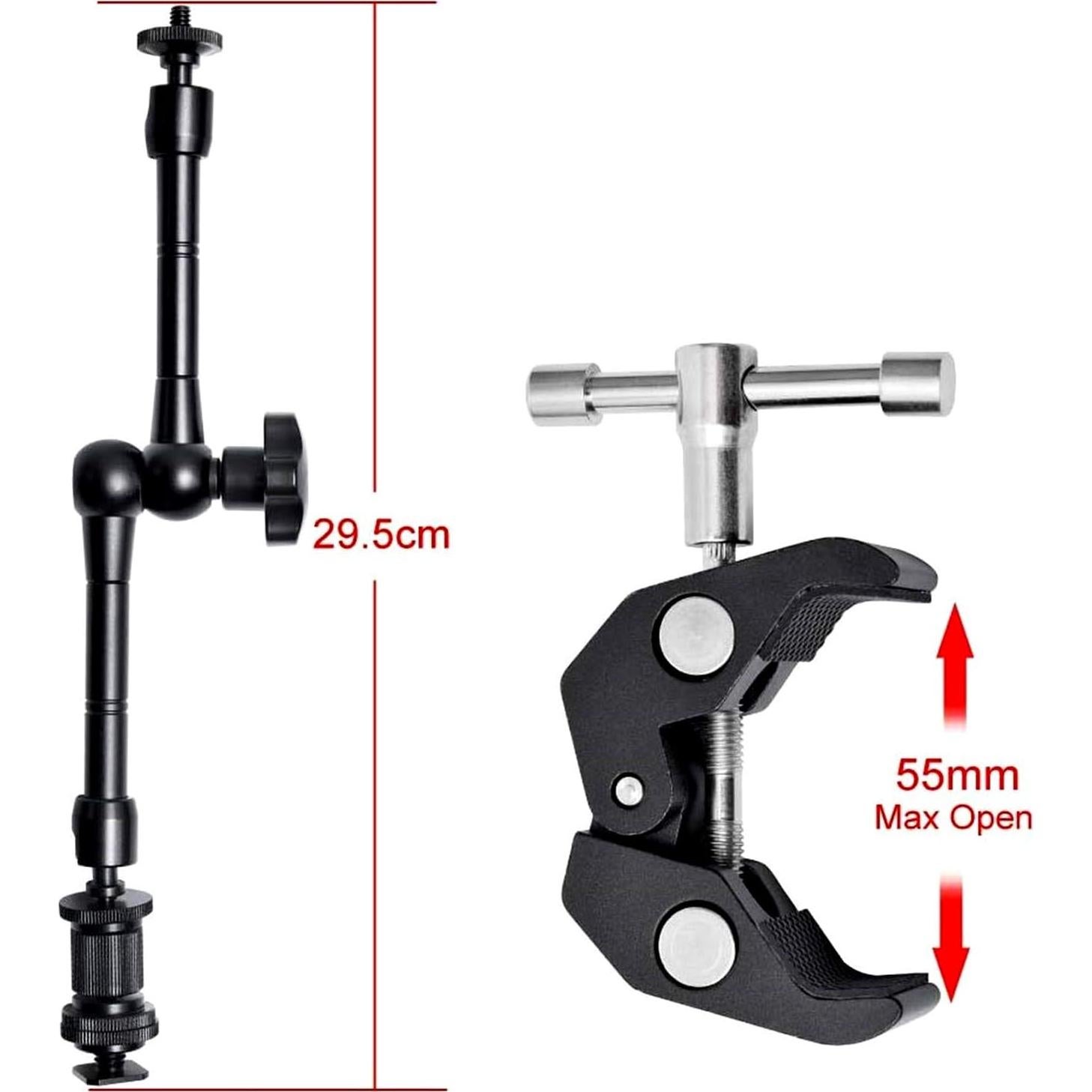 Brazo Mágico Articulado WANBY 28 cm con Pinza Ajustable