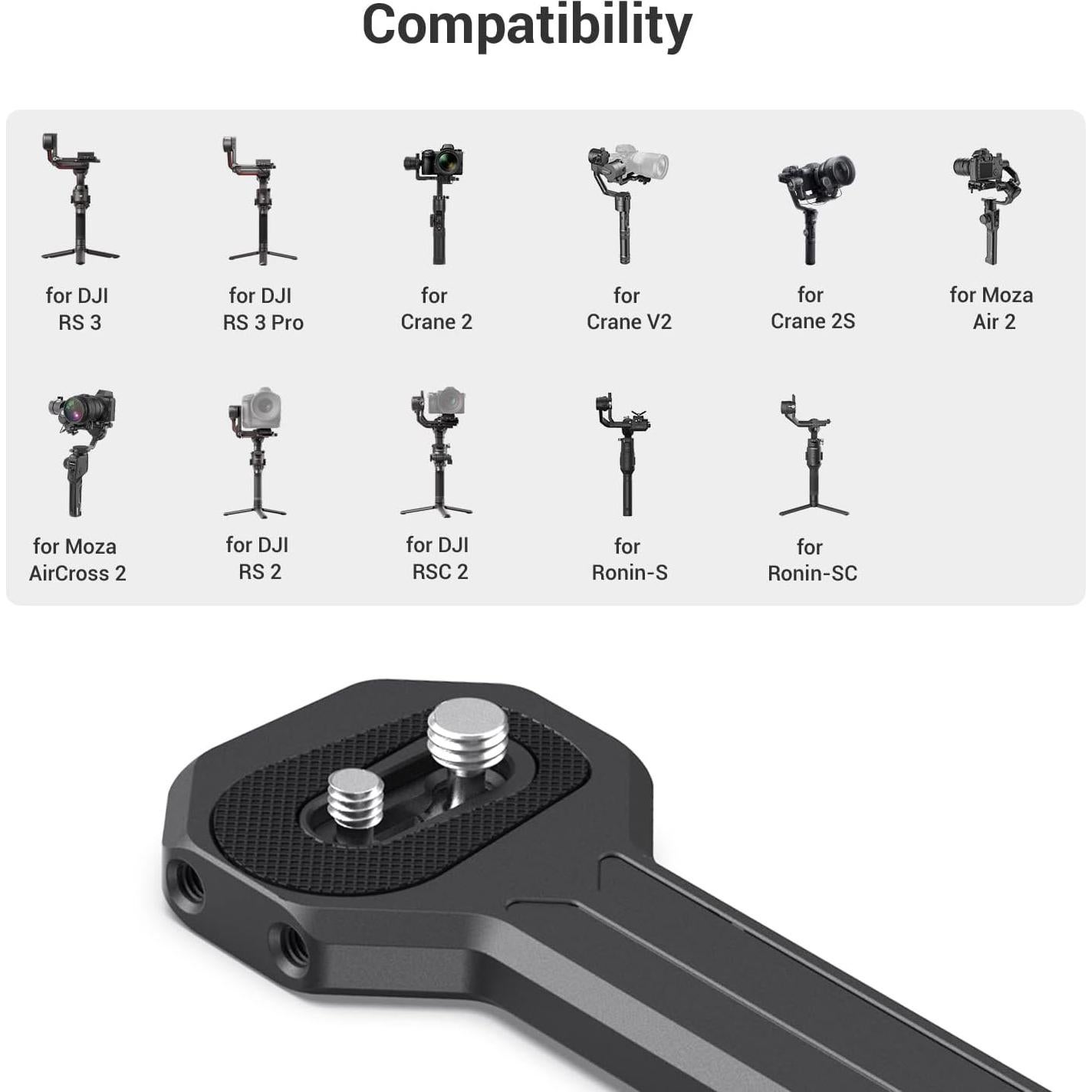 Mango Lateral de Aluminio SmallRig 2786 para Gimbals DJI y ZHIYUN