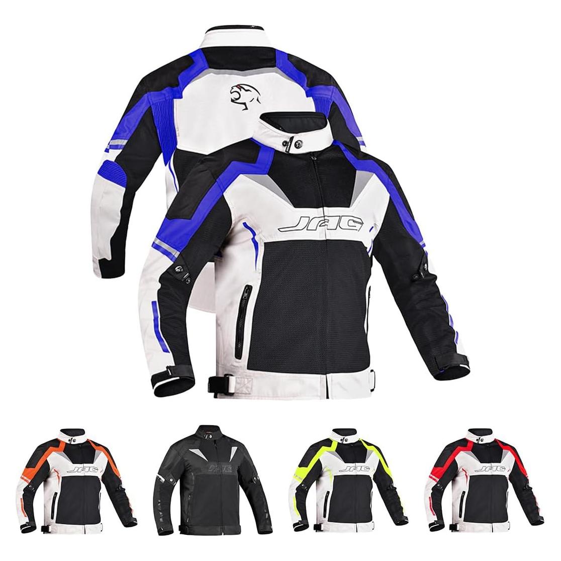 Chaqueta de Motocicleta JAG Horizonte - Armadura CE Nivel 1 - Azul