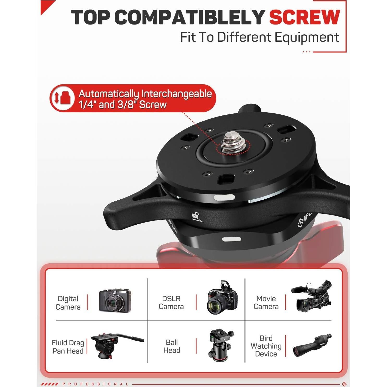 Placa de Liberación Rápida IFOOTAGE Seastar Q1S para Trípode