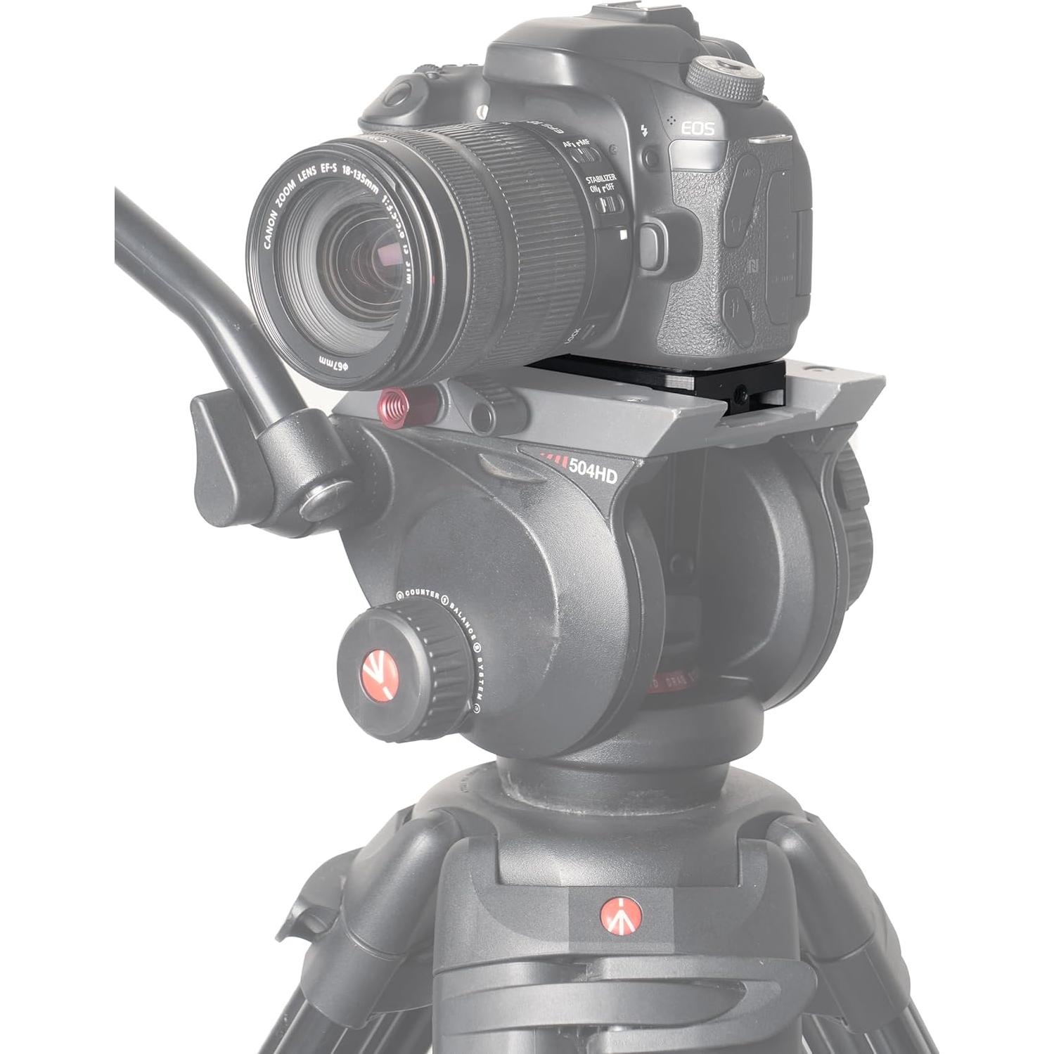 Placa de liberación rápida FocusFoto para ZHIYUN CRANE 2/3, Manfrotto 501PL