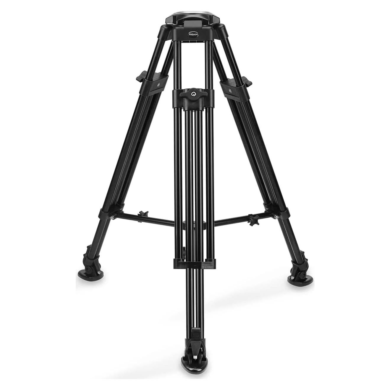 Trípode Proaim P-TP-100-B para DSLR, Carga 80kg, Altura 78.74-134.62cm